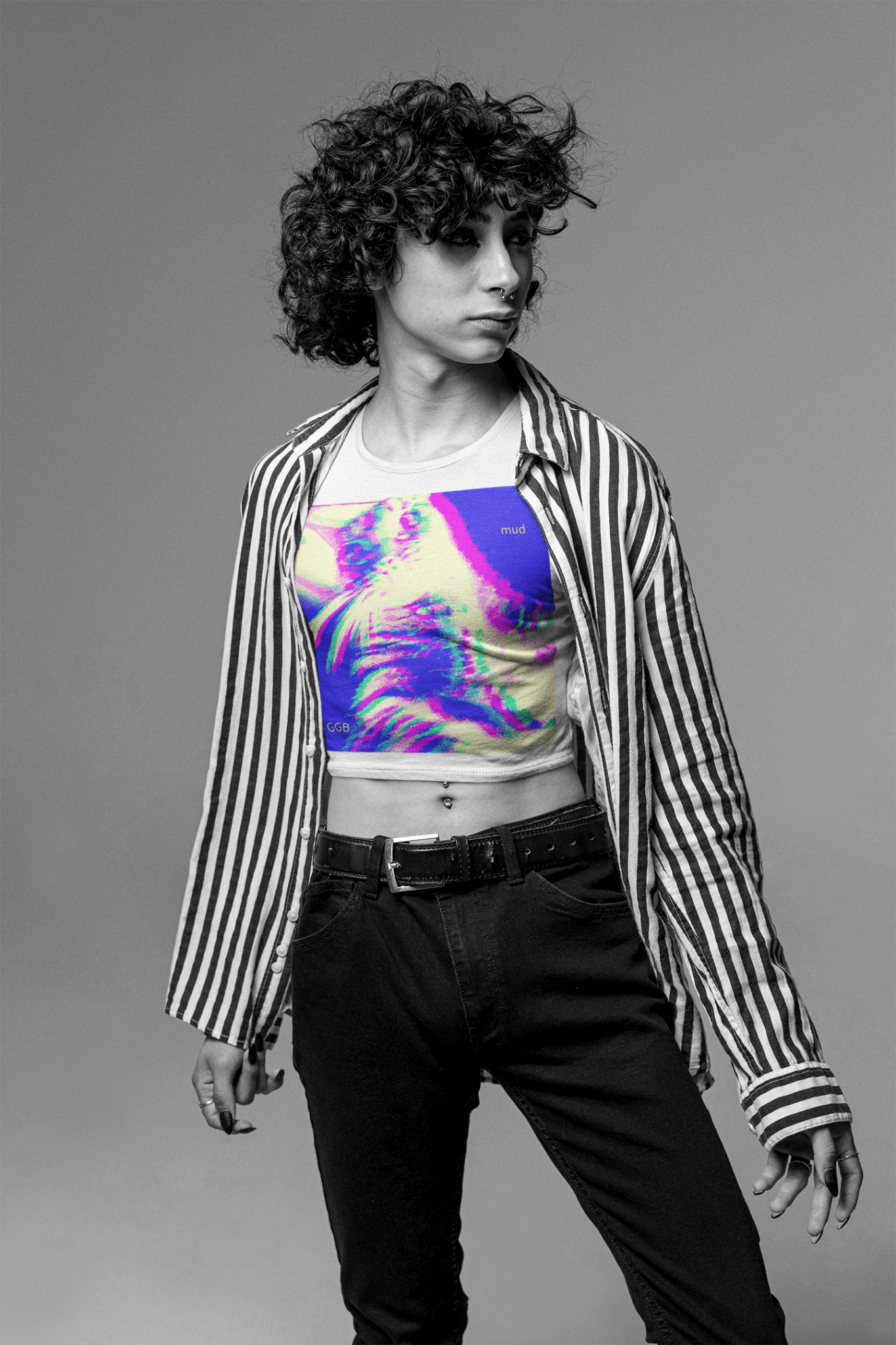 Crop Tee - Unisex Clothing - Someone's Cat - Justice Candy Apparel