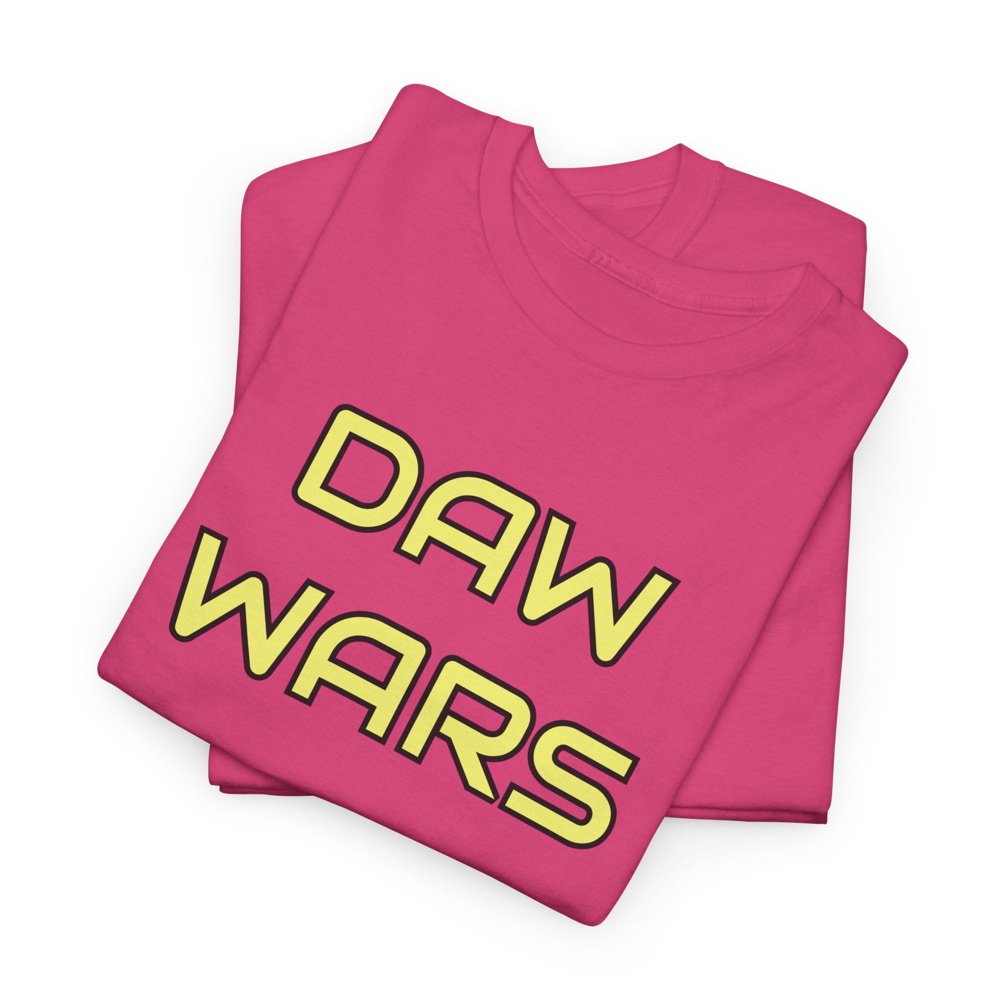 DAW Wars - Yellow Logo - Unisex Heavy Cotton Tee - Justice Candy Apparel