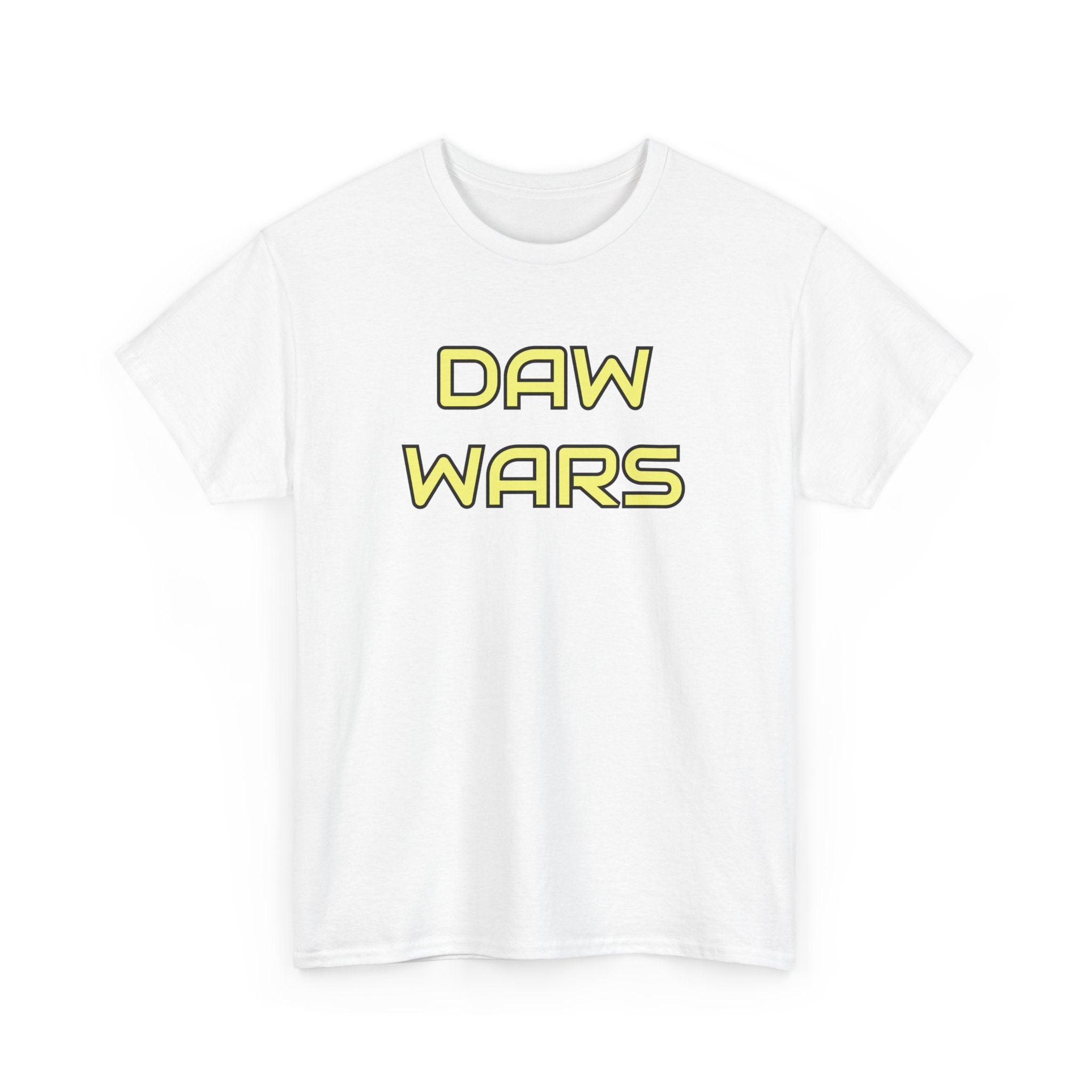 DAW Wars - Yellow Logo - Unisex Heavy Cotton Tee - Justice Candy Apparel