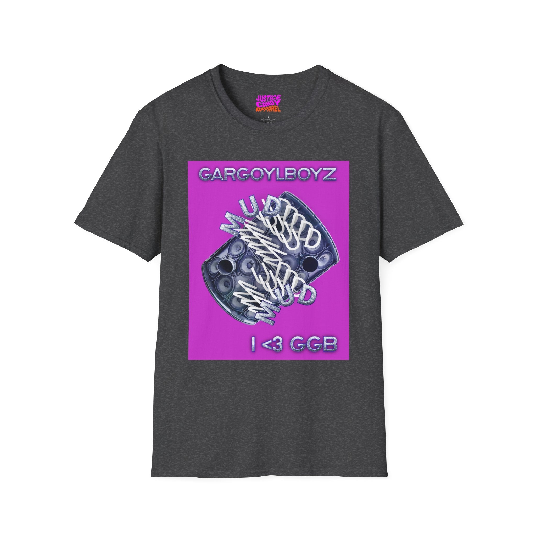 Gargoylboyz 'mud' - Vibrant Magenta Graphic Tee - Sydney Trap Collective - Justice Candy Apparel