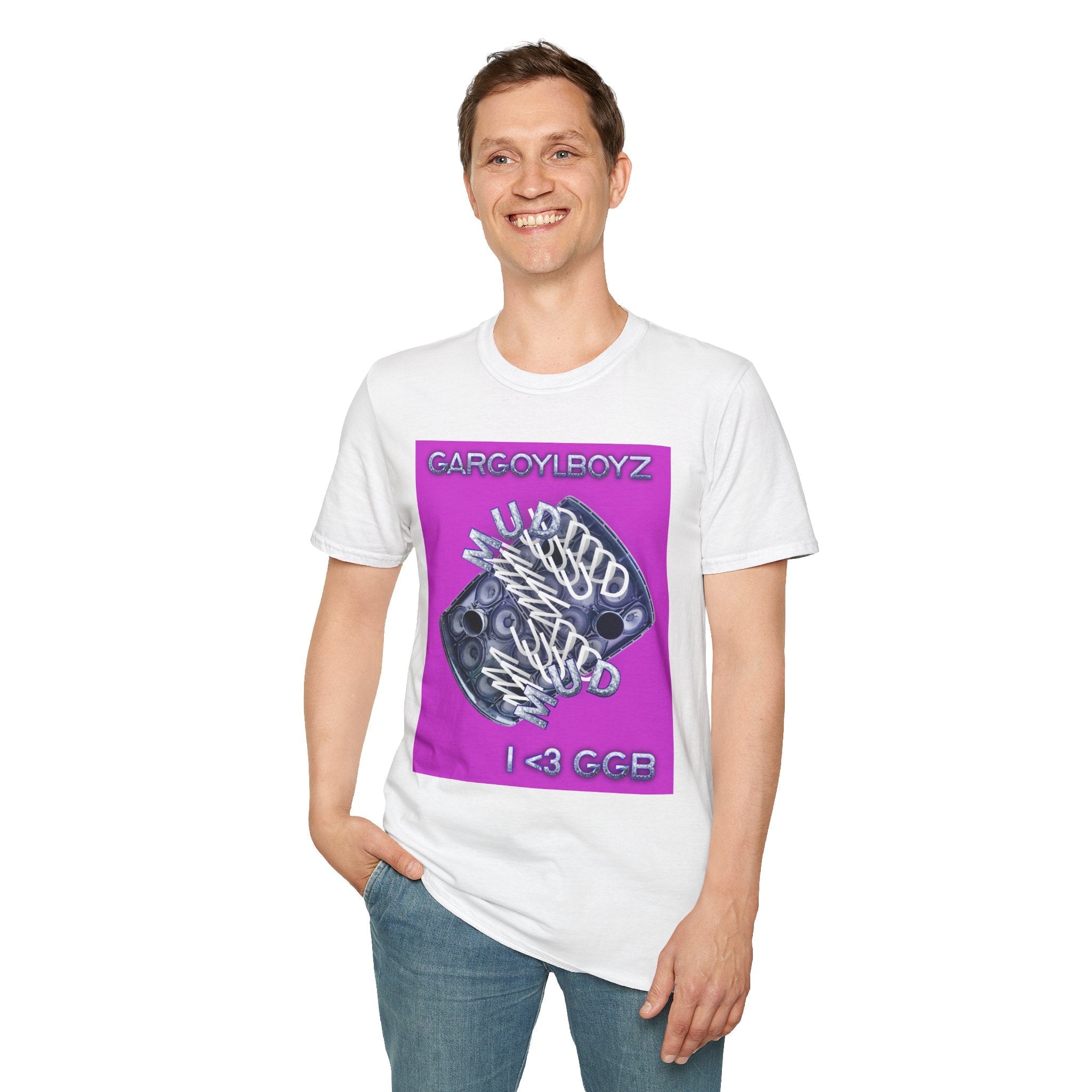 Gargoylboyz 'mud' - Vibrant Magenta Graphic Tee - Sydney Trap Collective - Justice Candy Apparel