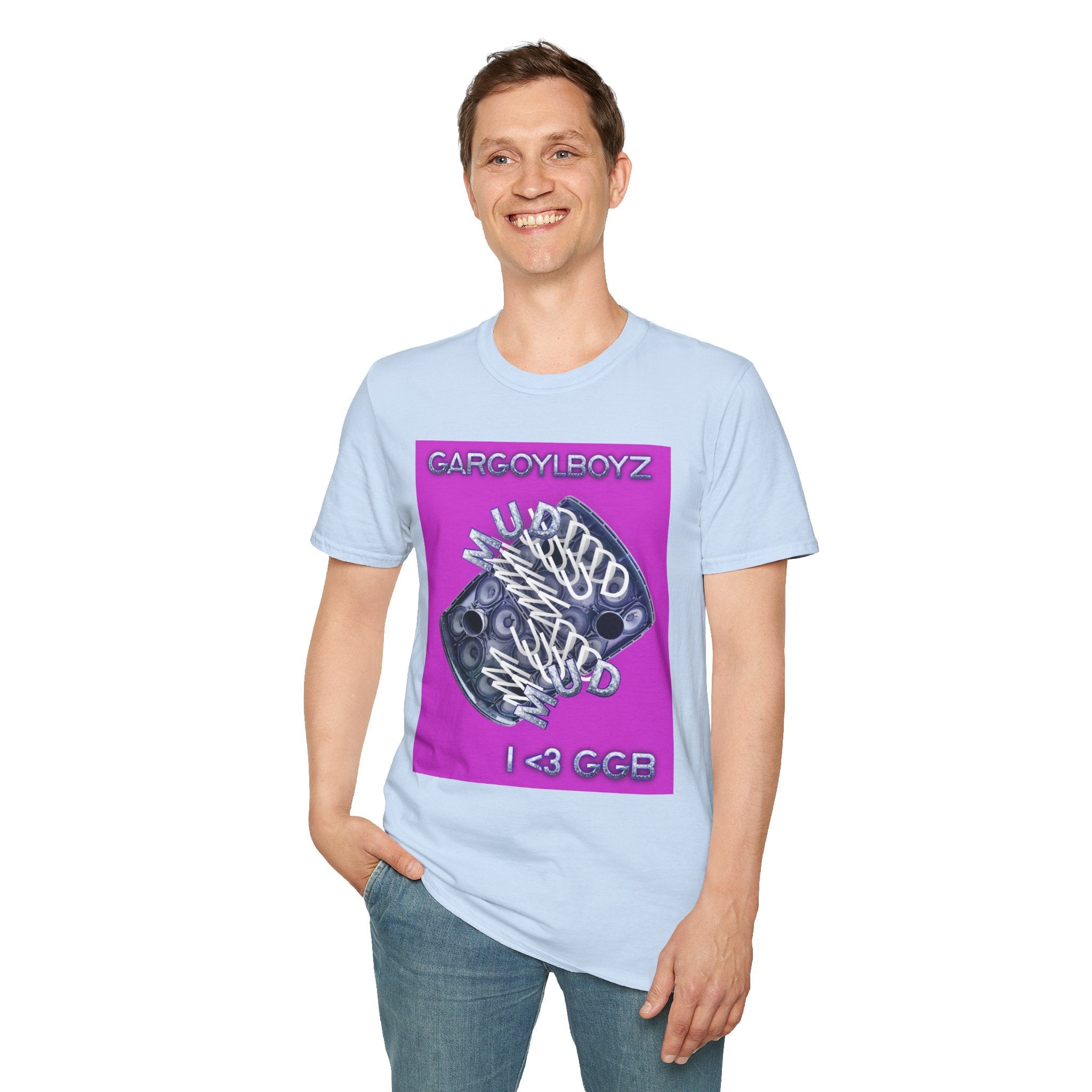 Gargoylboyz 'mud' - Vibrant Magenta Graphic Tee - Sydney Trap Collective - Justice Candy Apparel