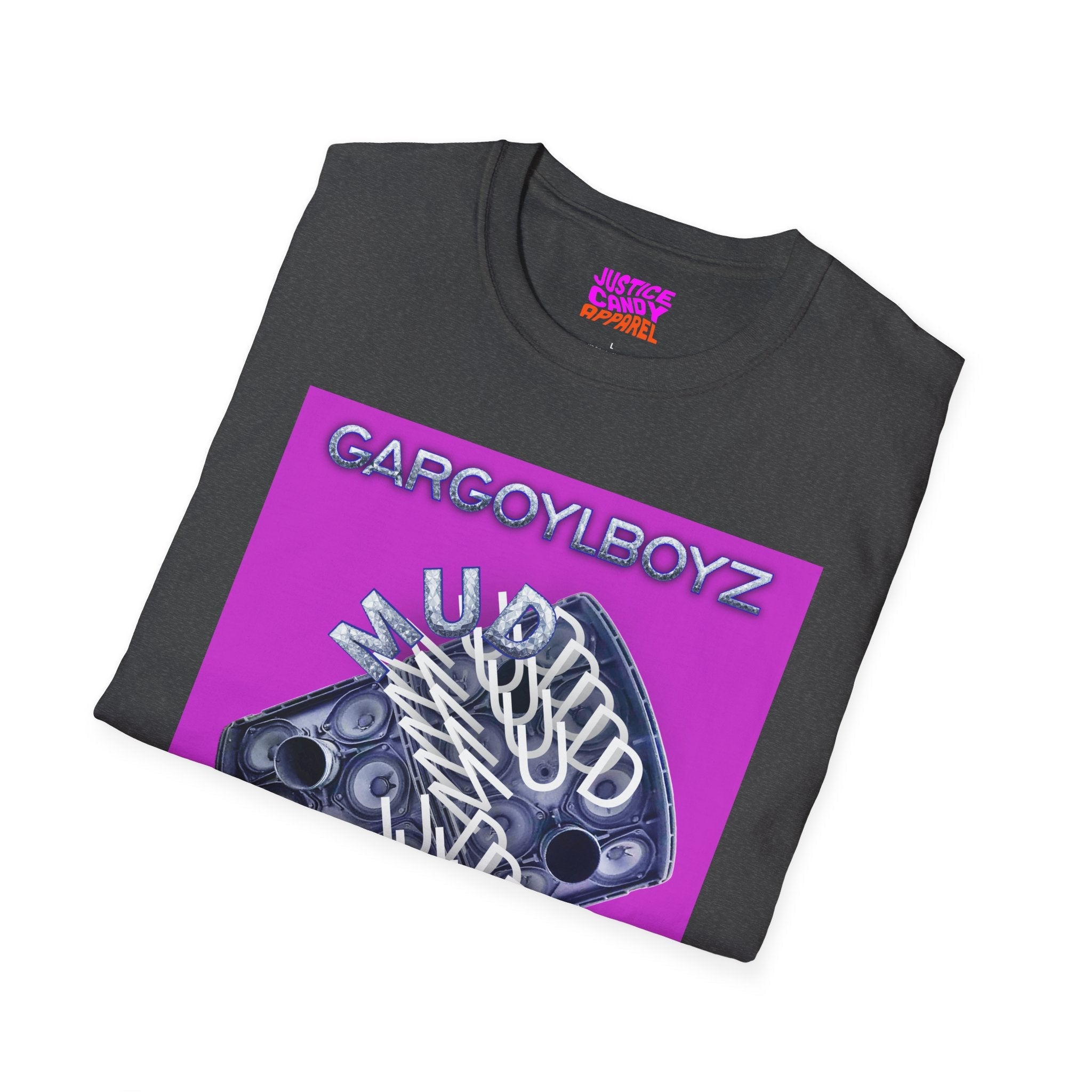 Gargoylboyz 'mud' - Vibrant Magenta Graphic Tee - Sydney Trap Collective - Justice Candy Apparel