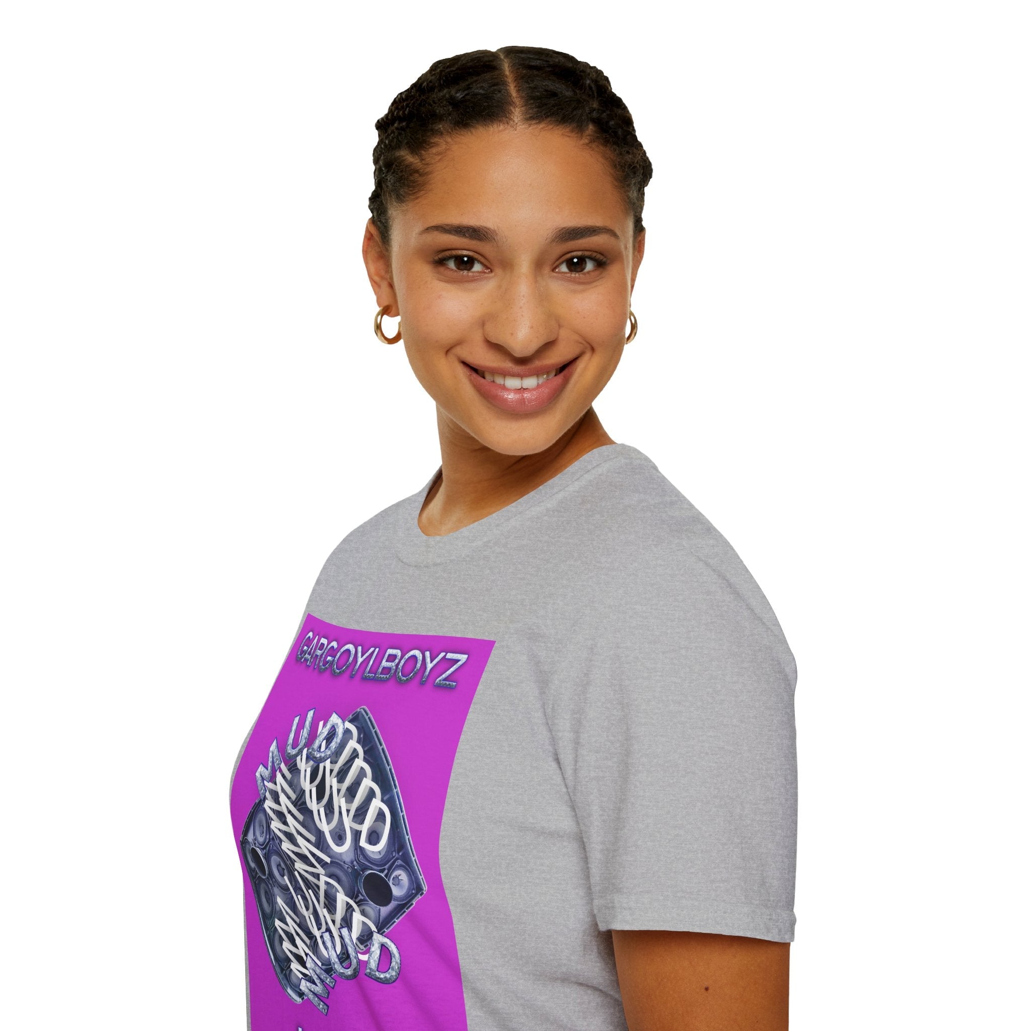 Gargoylboyz 'mud' - Vibrant Magenta Graphic Tee - Sydney Trap Collective - Justice Candy Apparel