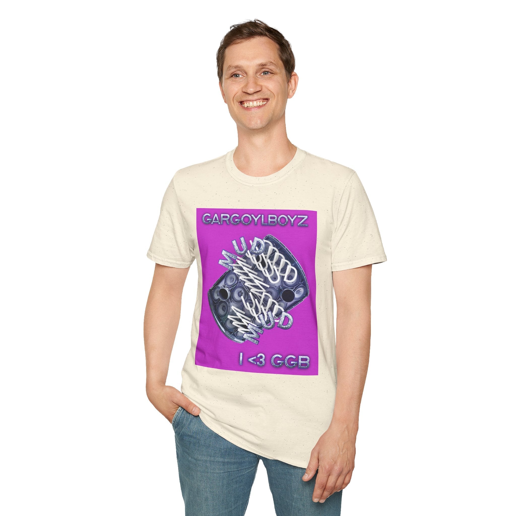 Gargoylboyz 'mud' - Vibrant Magenta Graphic Tee - Sydney Trap Collective - Justice Candy Apparel