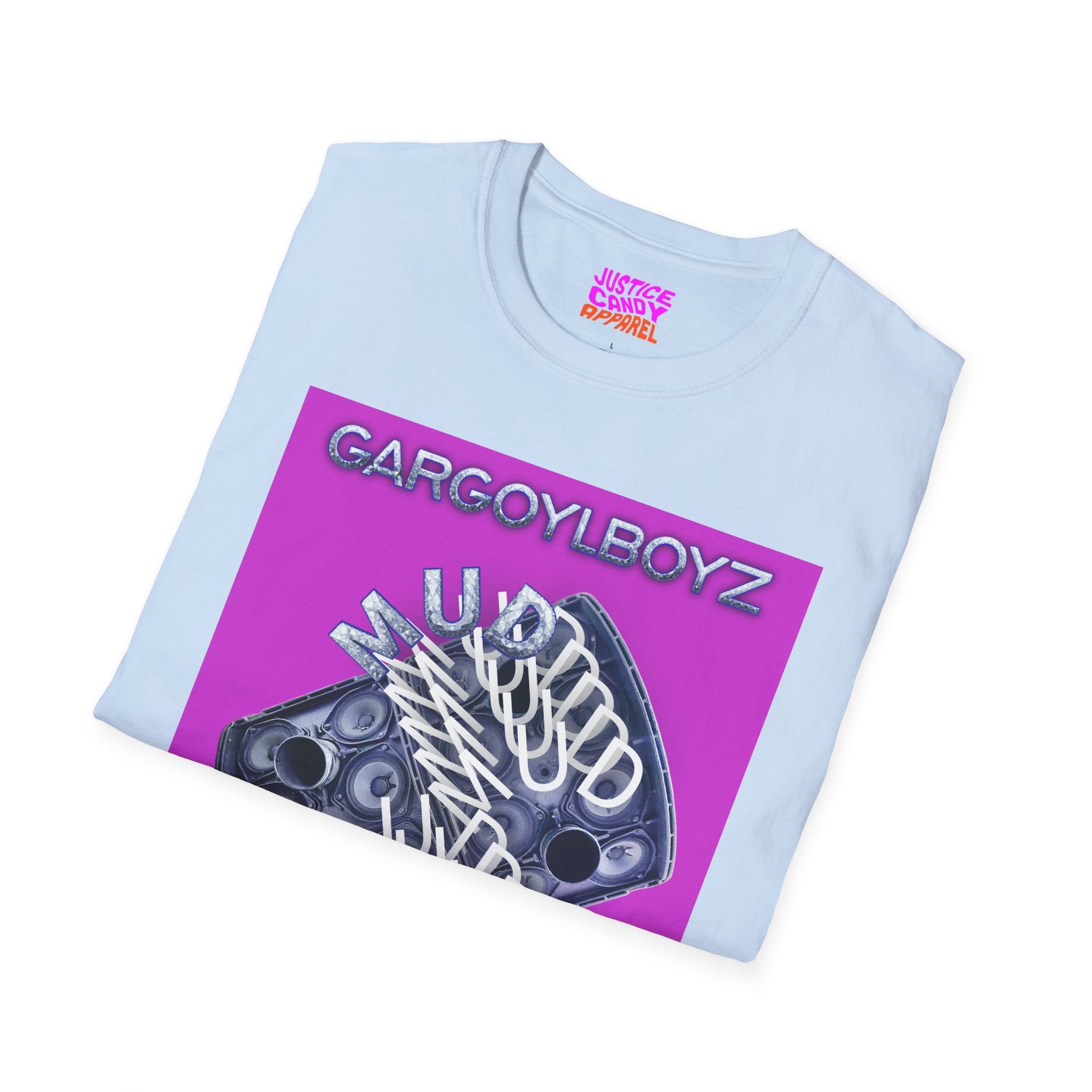 Gargoylboyz 'mud' - Vibrant Magenta Graphic Tee - Sydney Trap Collective - Justice Candy Apparel