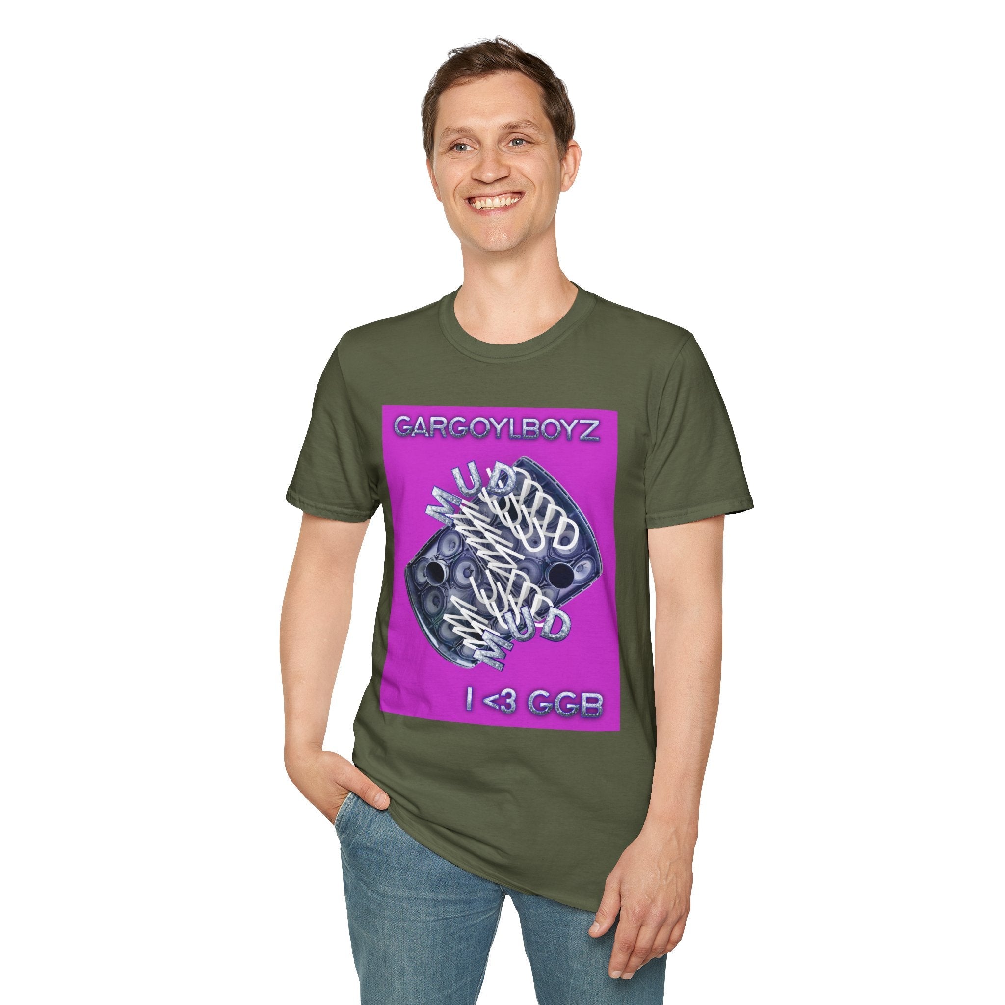 Gargoylboyz 'mud' - Vibrant Magenta Graphic Tee - Sydney Trap Collective - Justice Candy Apparel