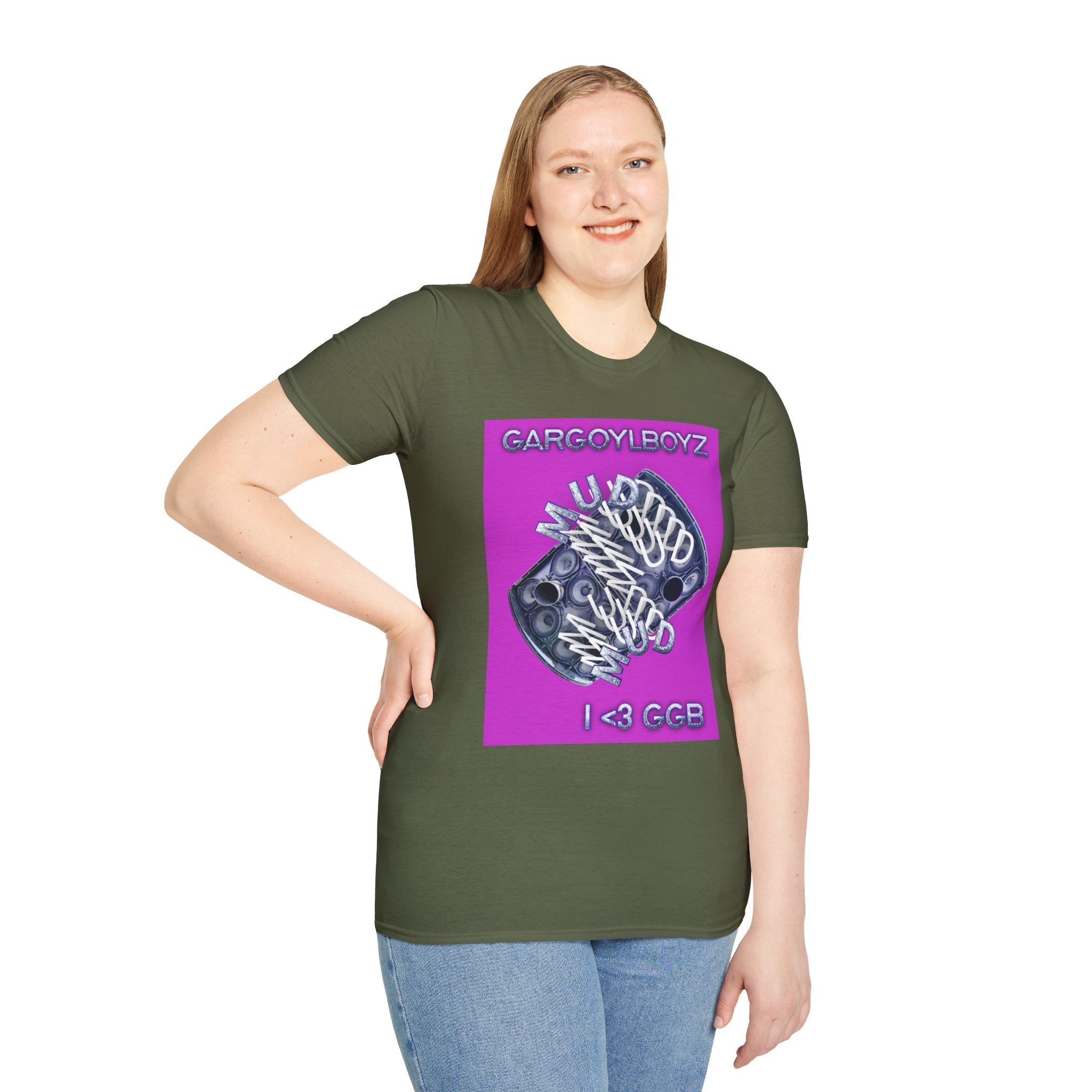 Gargoylboyz 'mud' - Vibrant Magenta Graphic Tee - Sydney Trap Collective - Justice Candy Apparel