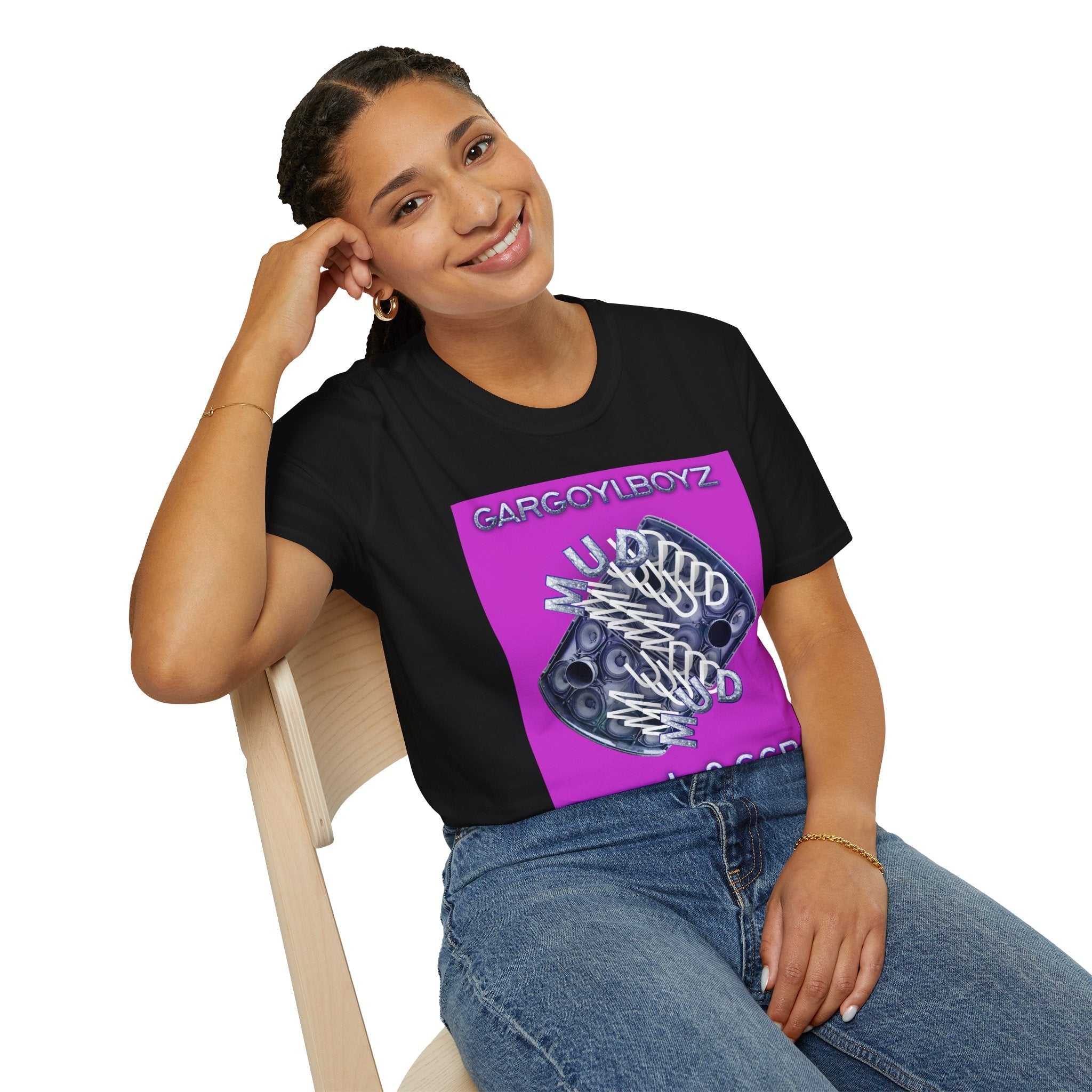 Gargoylboyz 'mud' - Vibrant Magenta Graphic Tee - Sydney Trap Collective - Justice Candy Apparel