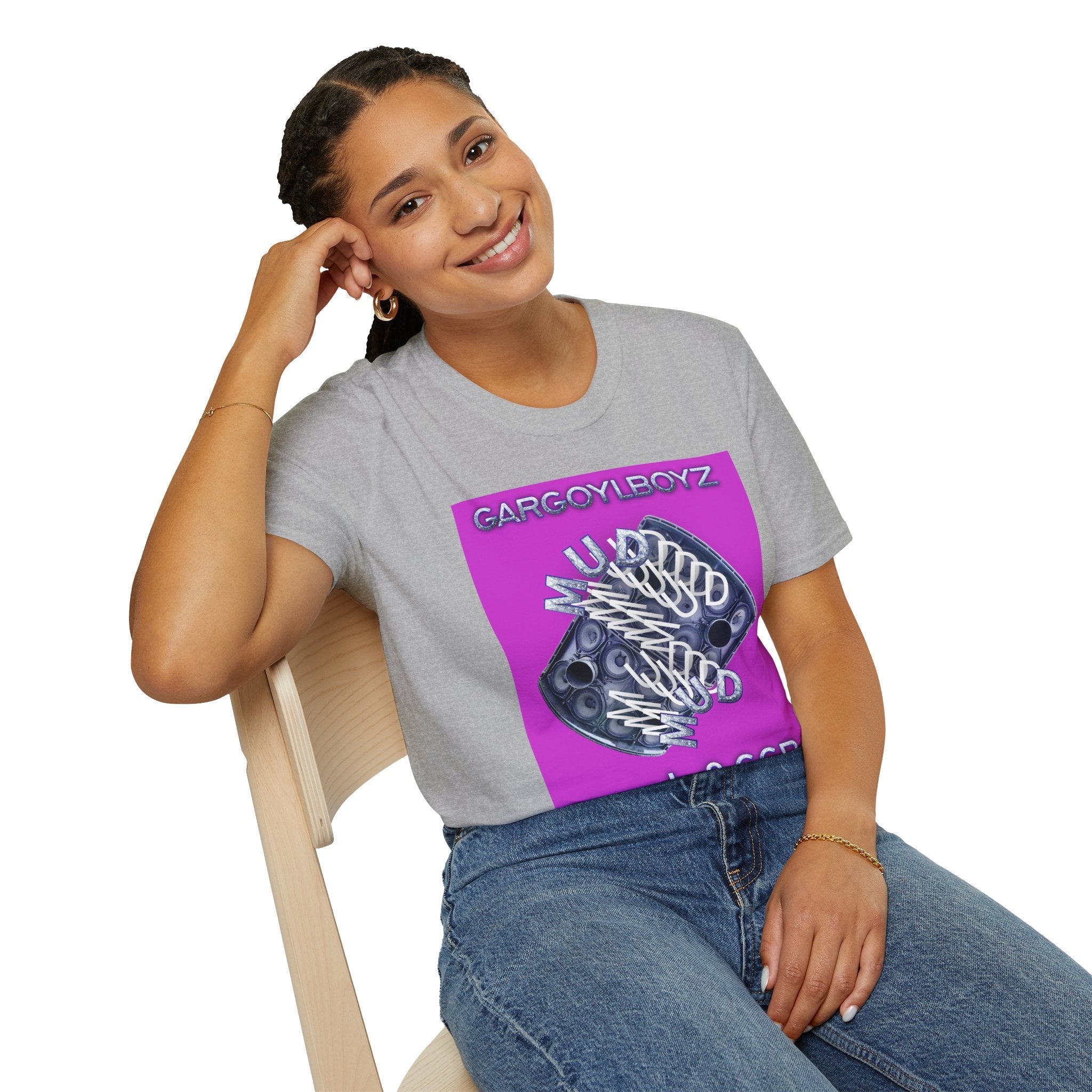 Gargoylboyz 'mud' - Vibrant Magenta Graphic Tee - Sydney Trap Collective - Justice Candy Apparel