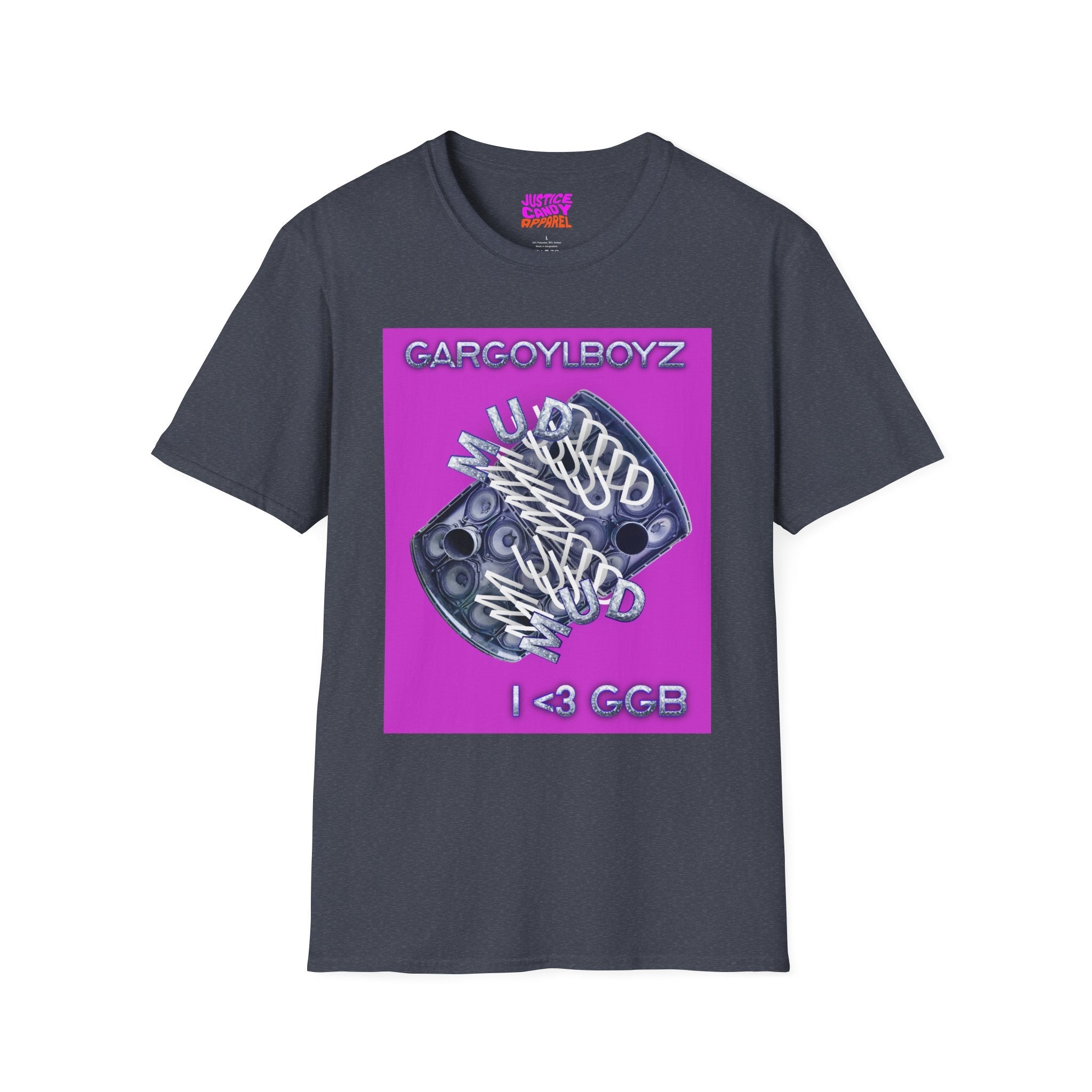 Gargoylboyz 'mud' - Vibrant Magenta Graphic Tee - Sydney Trap Collective - Justice Candy Apparel