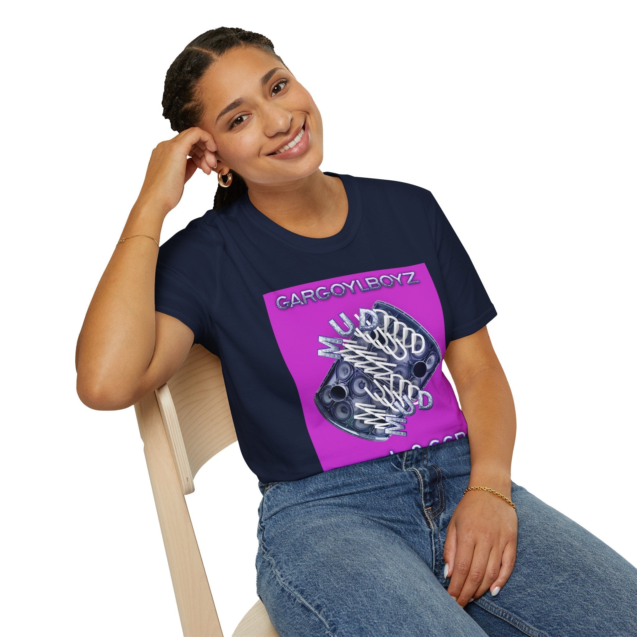 Gargoylboyz 'mud' - Vibrant Magenta Graphic Tee - Sydney Trap Collective - Justice Candy Apparel