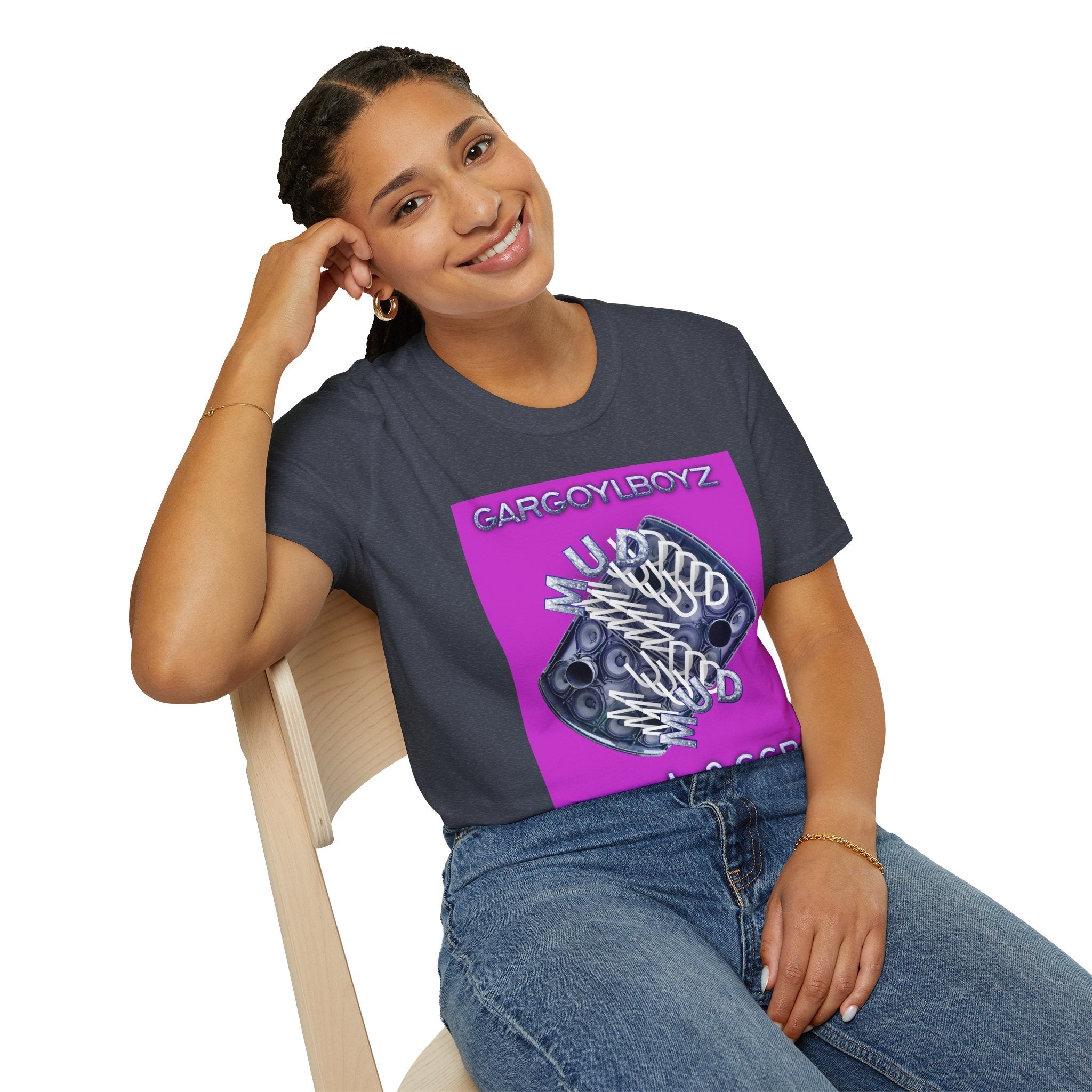 Gargoylboyz 'mud' - Vibrant Magenta Graphic Tee - Sydney Trap Collective - Justice Candy Apparel