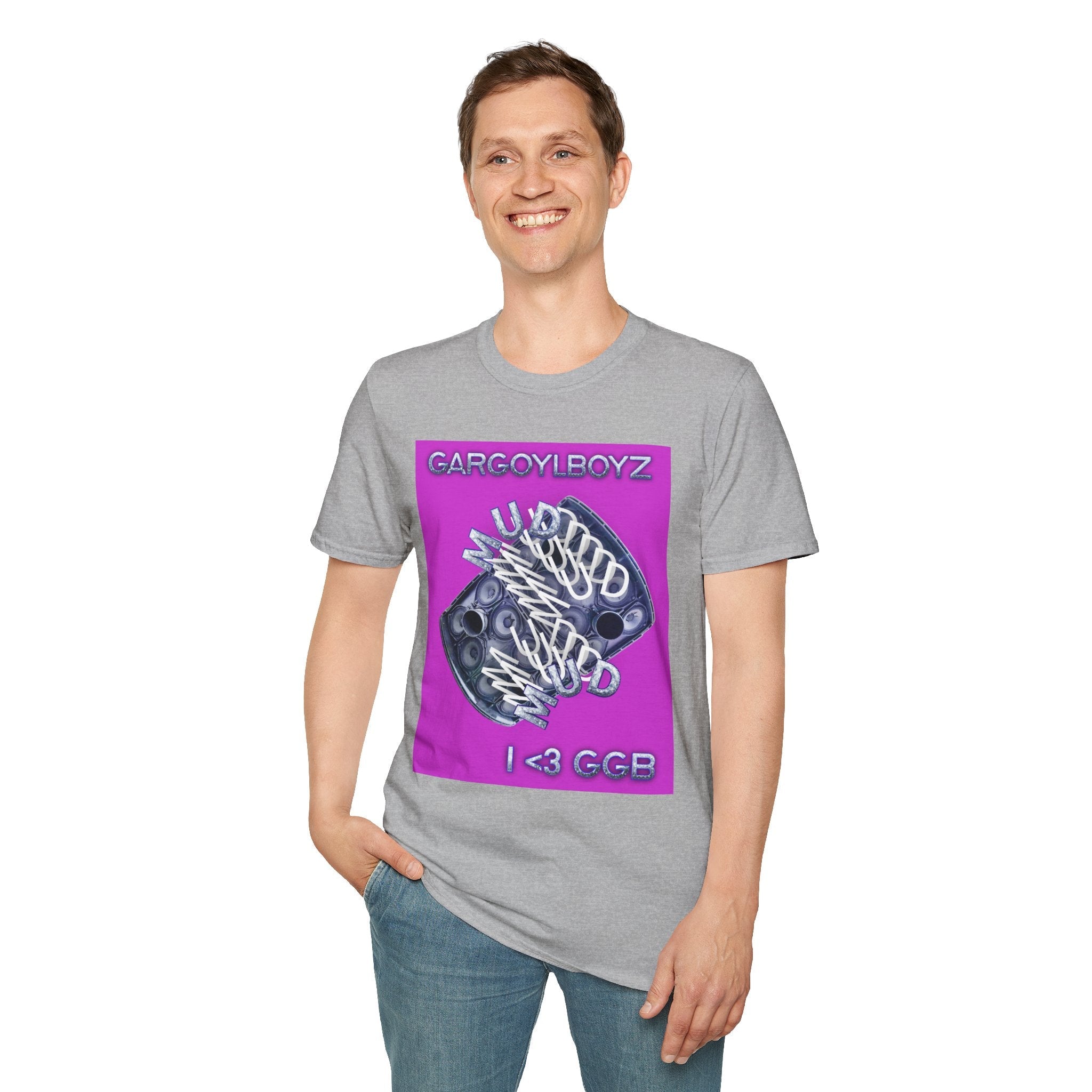 Gargoylboyz 'mud' - Vibrant Magenta Graphic Tee - Sydney Trap Collective - Justice Candy Apparel