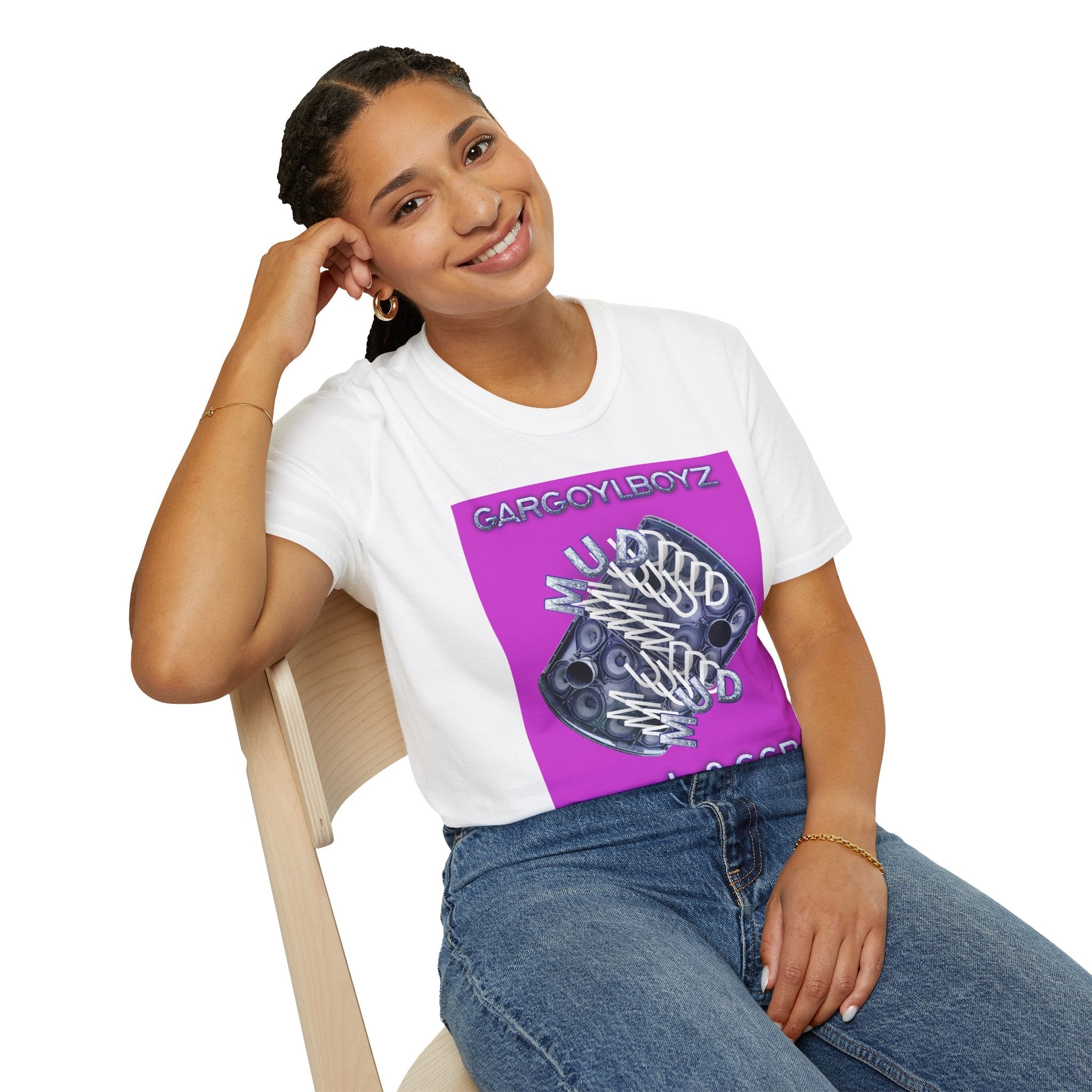 Gargoylboyz 'mud' - Vibrant Magenta Graphic Tee - Sydney Trap Collective - Justice Candy Apparel