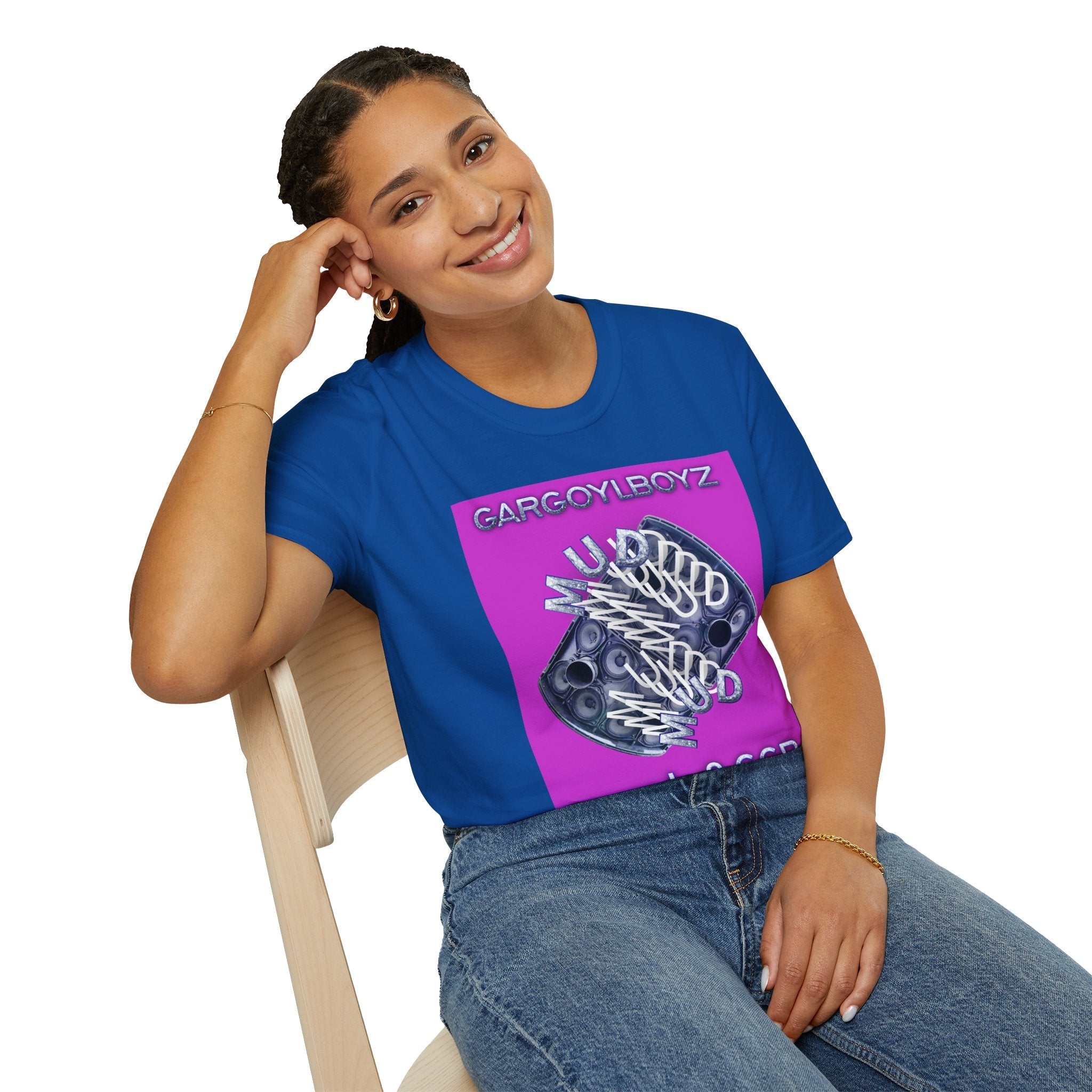 Gargoylboyz 'mud' - Vibrant Magenta Graphic Tee - Sydney Trap Collective - Justice Candy Apparel