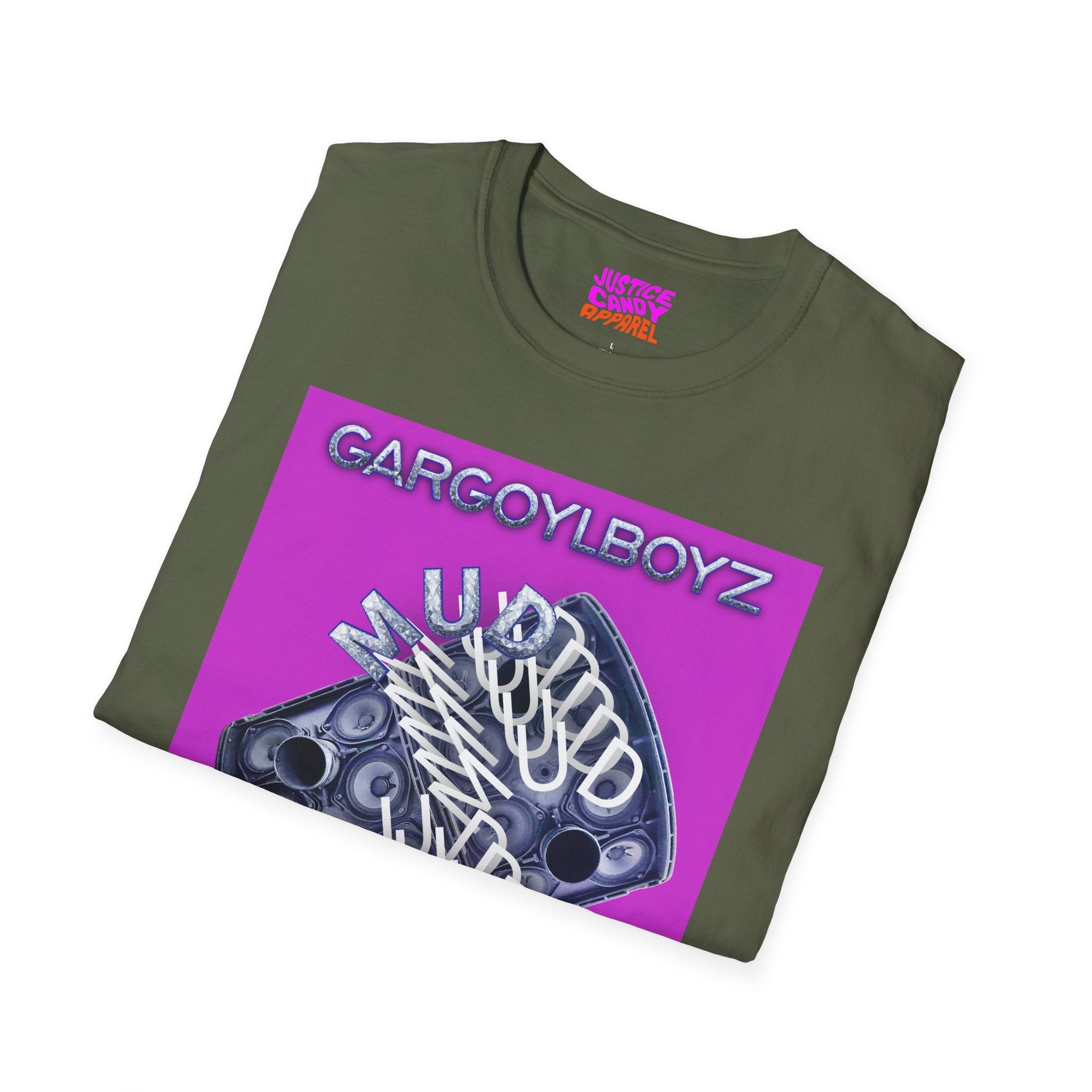 Gargoylboyz 'mud' - Vibrant Magenta Graphic Tee - Sydney Trap Collective - Justice Candy Apparel