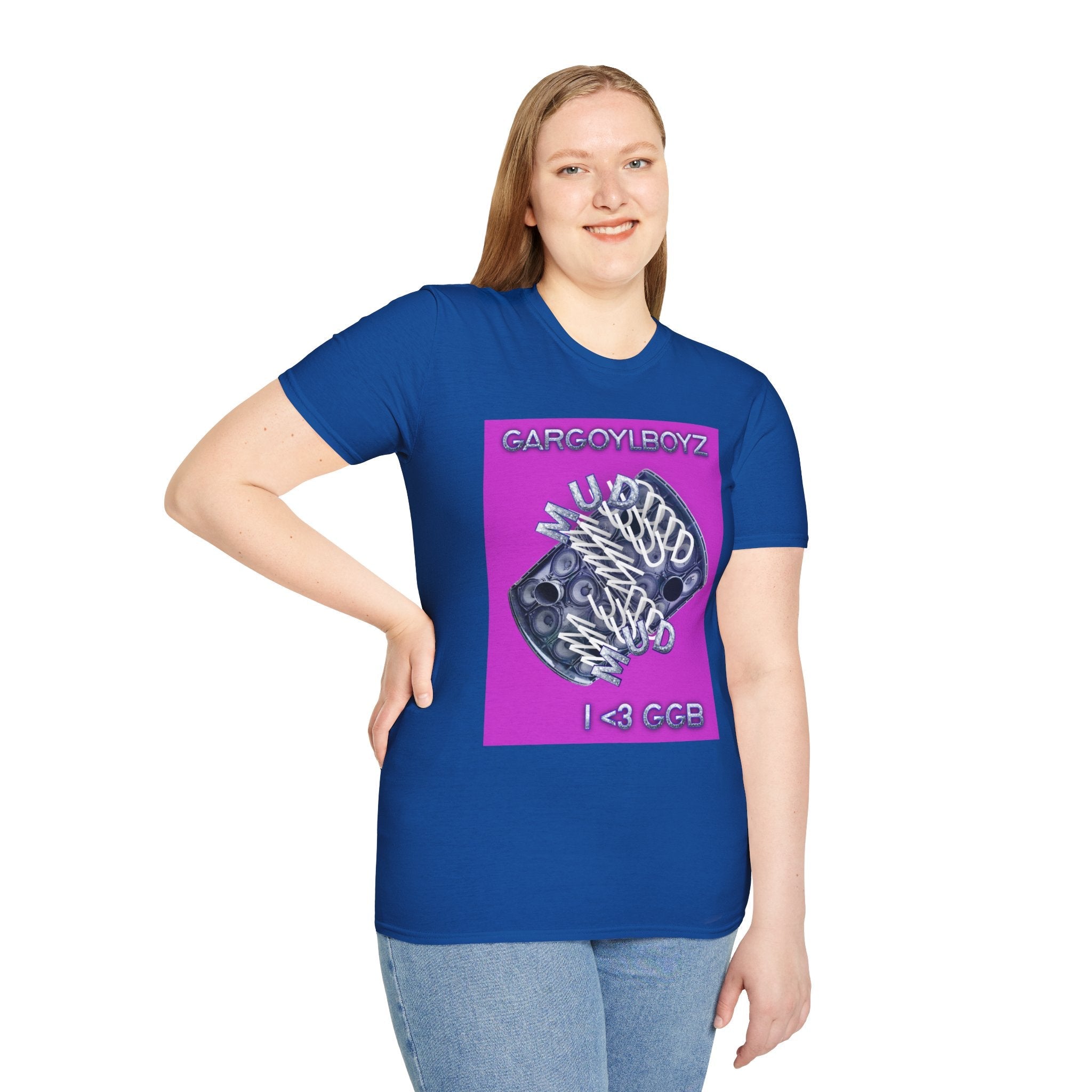 Gargoylboyz 'mud' - Vibrant Magenta Graphic Tee - Sydney Trap Collective - Justice Candy Apparel