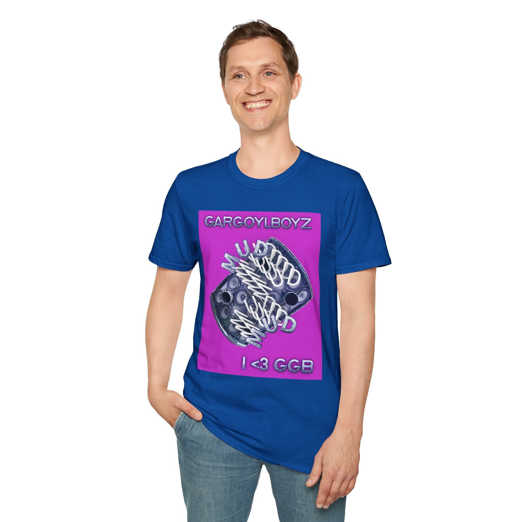 Gargoylboyz 'mud' - Vibrant Magenta Graphic Tee - Sydney Trap Collective - Justice Candy Apparel