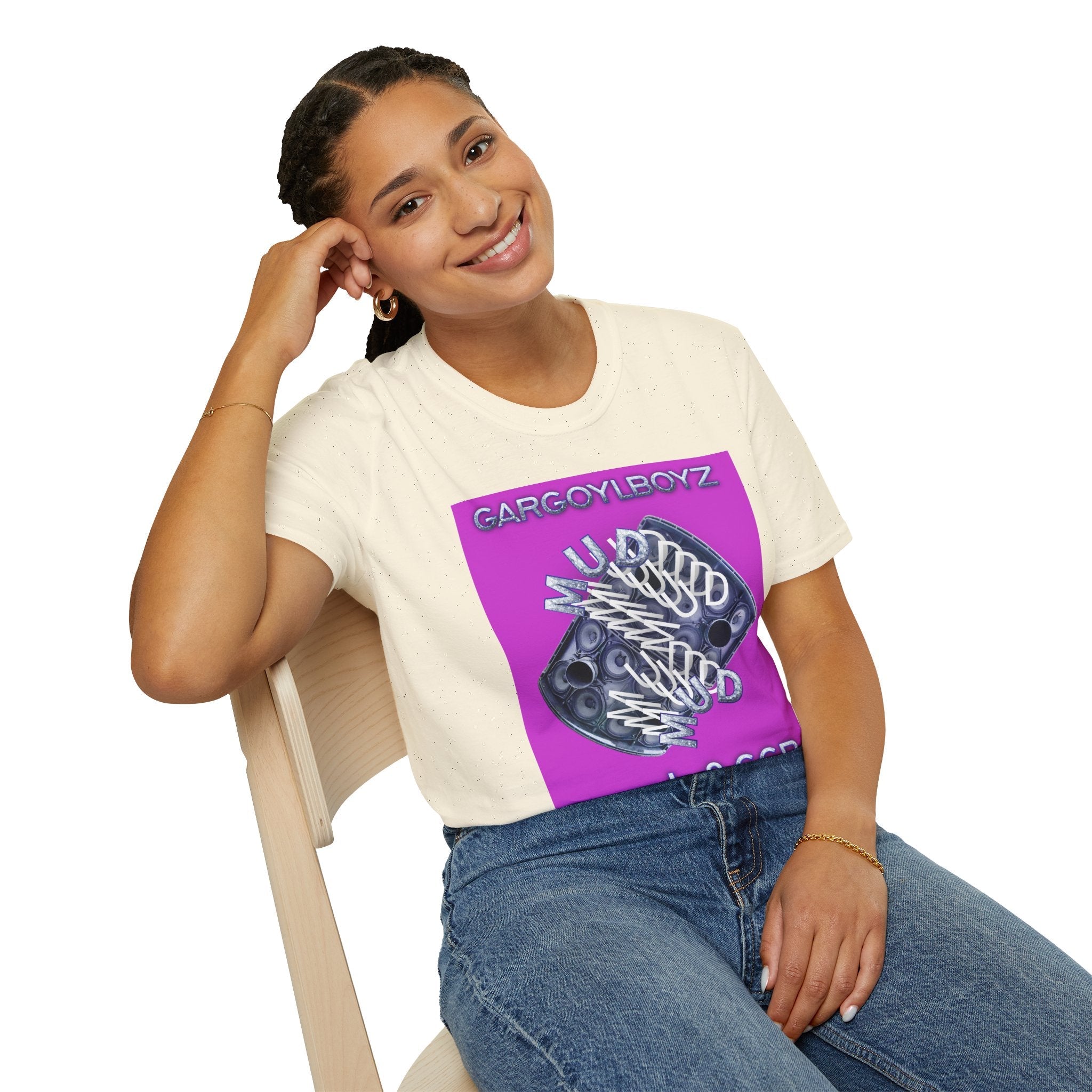 Gargoylboyz 'mud' - Vibrant Magenta Graphic Tee - Sydney Trap Collective - Justice Candy Apparel