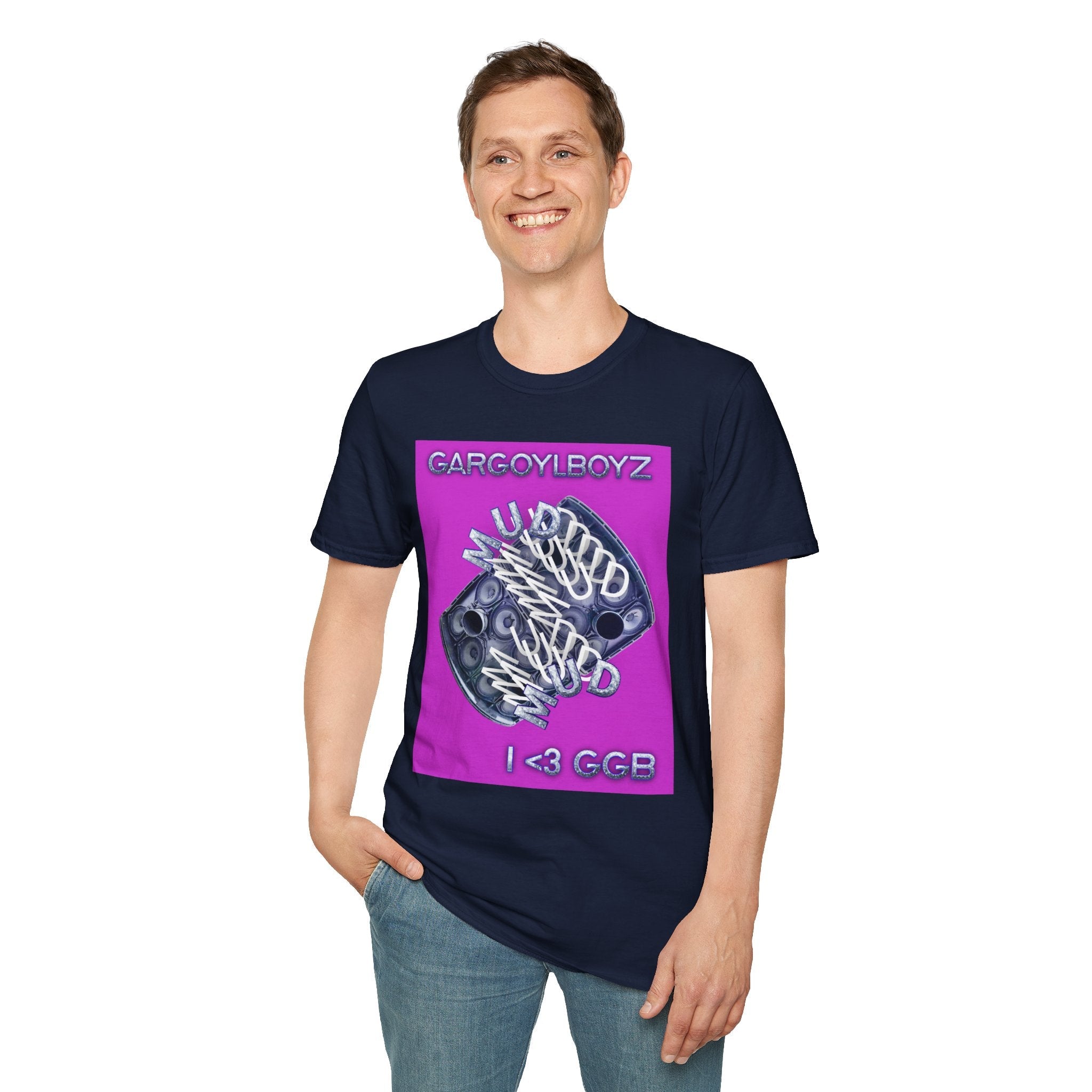 Gargoylboyz 'mud' - Vibrant Magenta Graphic Tee - Sydney Trap Collective - Justice Candy Apparel