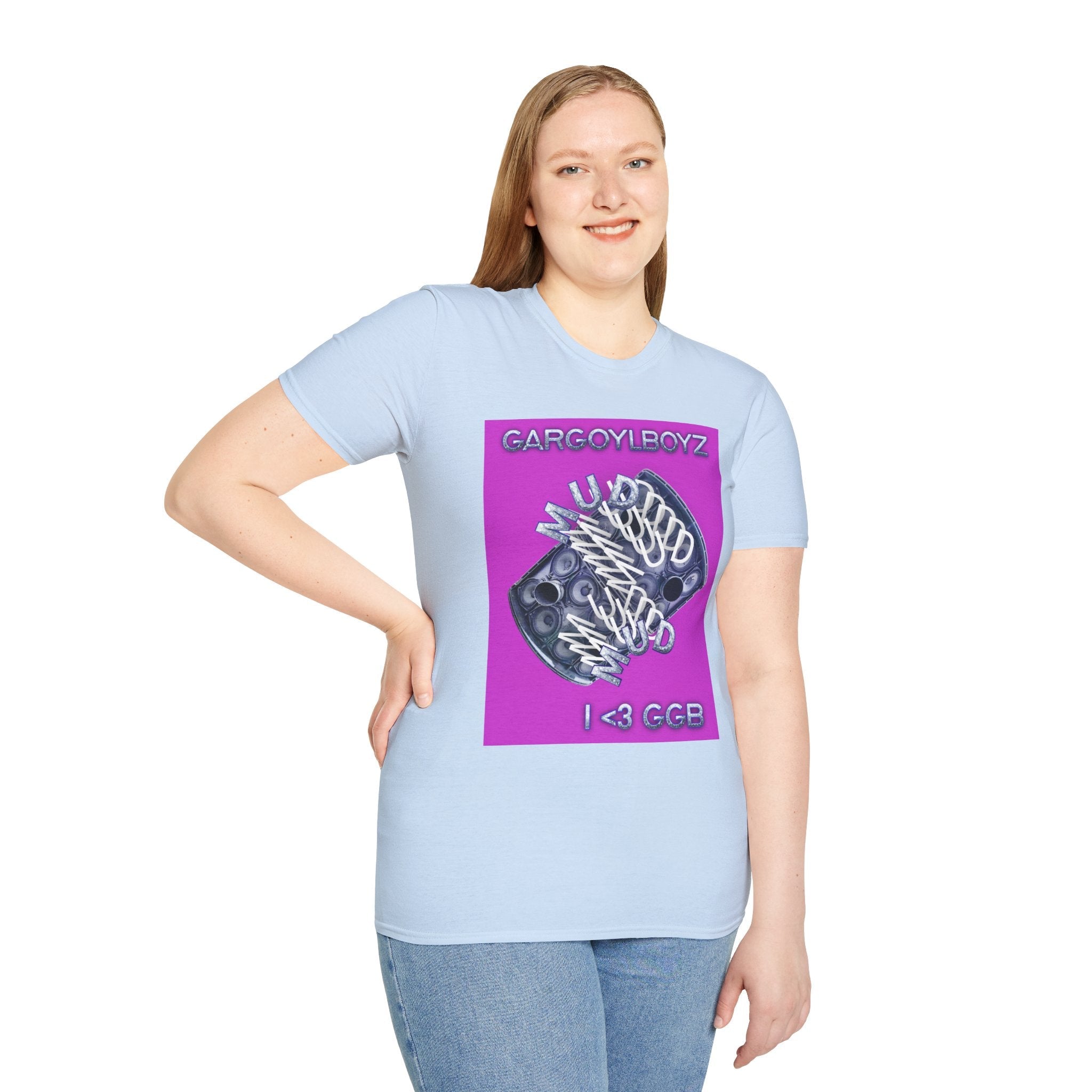 Gargoylboyz 'mud' - Vibrant Magenta Graphic Tee - Sydney Trap Collective - Justice Candy Apparel