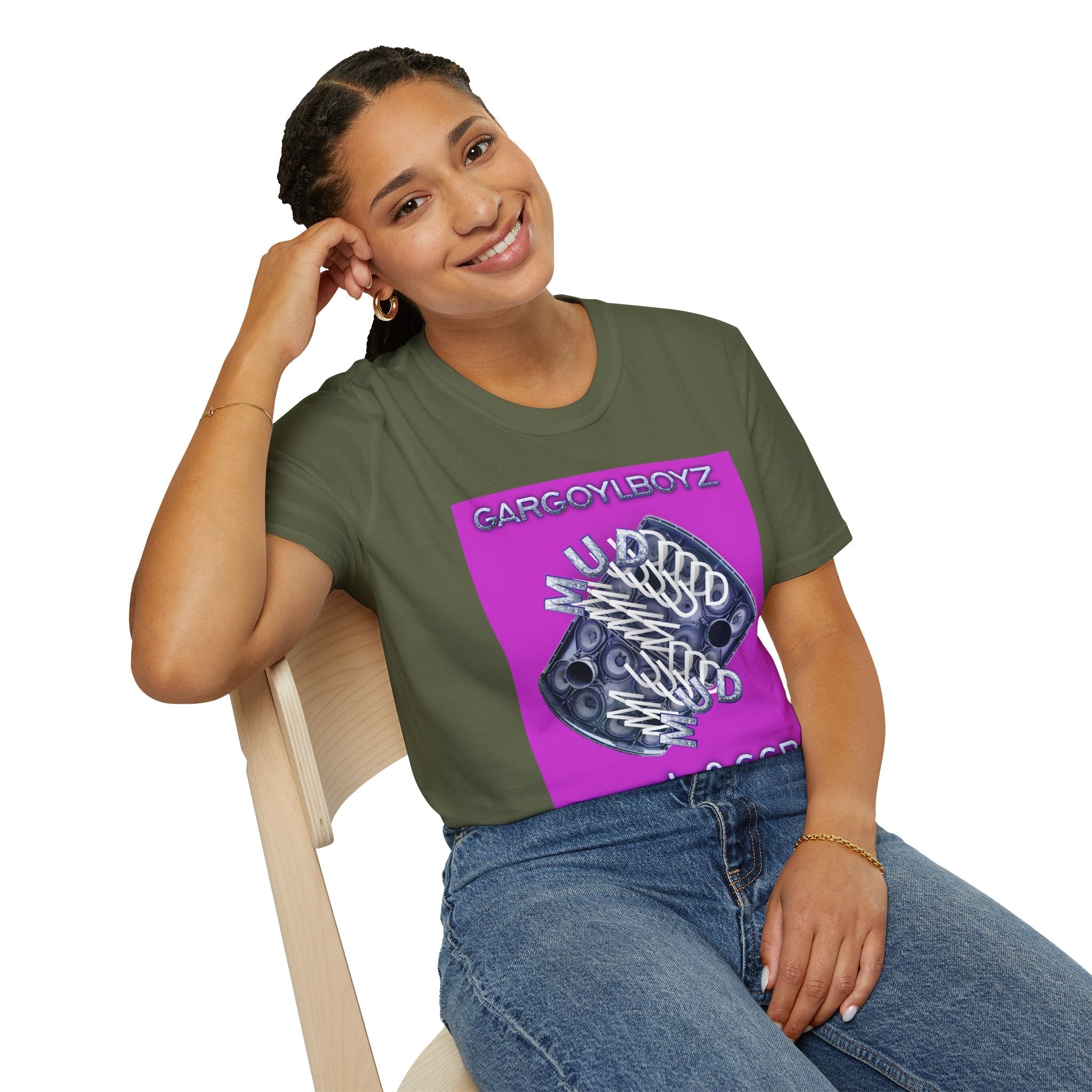 Gargoylboyz 'mud' - Vibrant Magenta Graphic Tee - Sydney Trap Collective - Justice Candy Apparel
