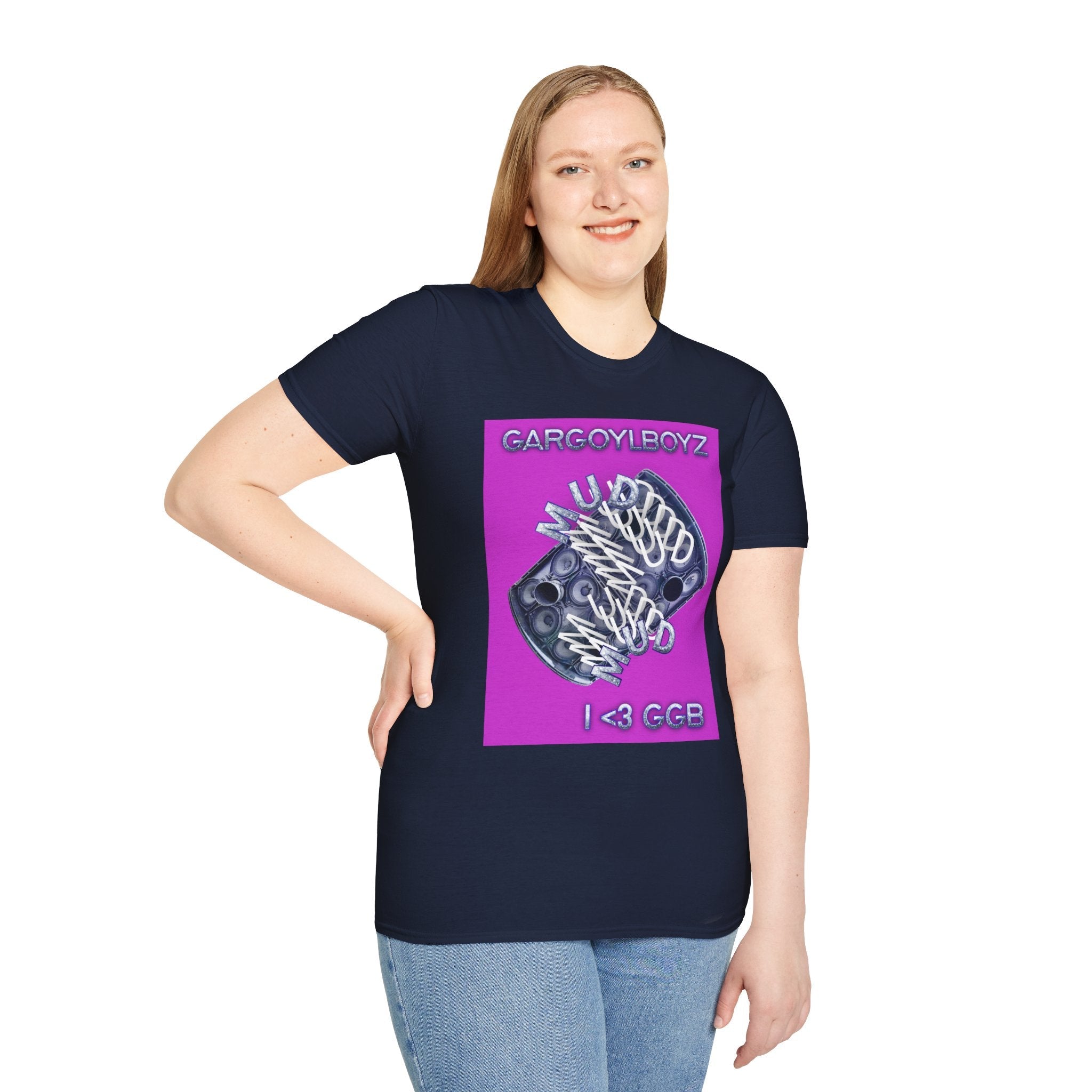 Gargoylboyz 'mud' - Vibrant Magenta Graphic Tee - Sydney Trap Collective - Justice Candy Apparel