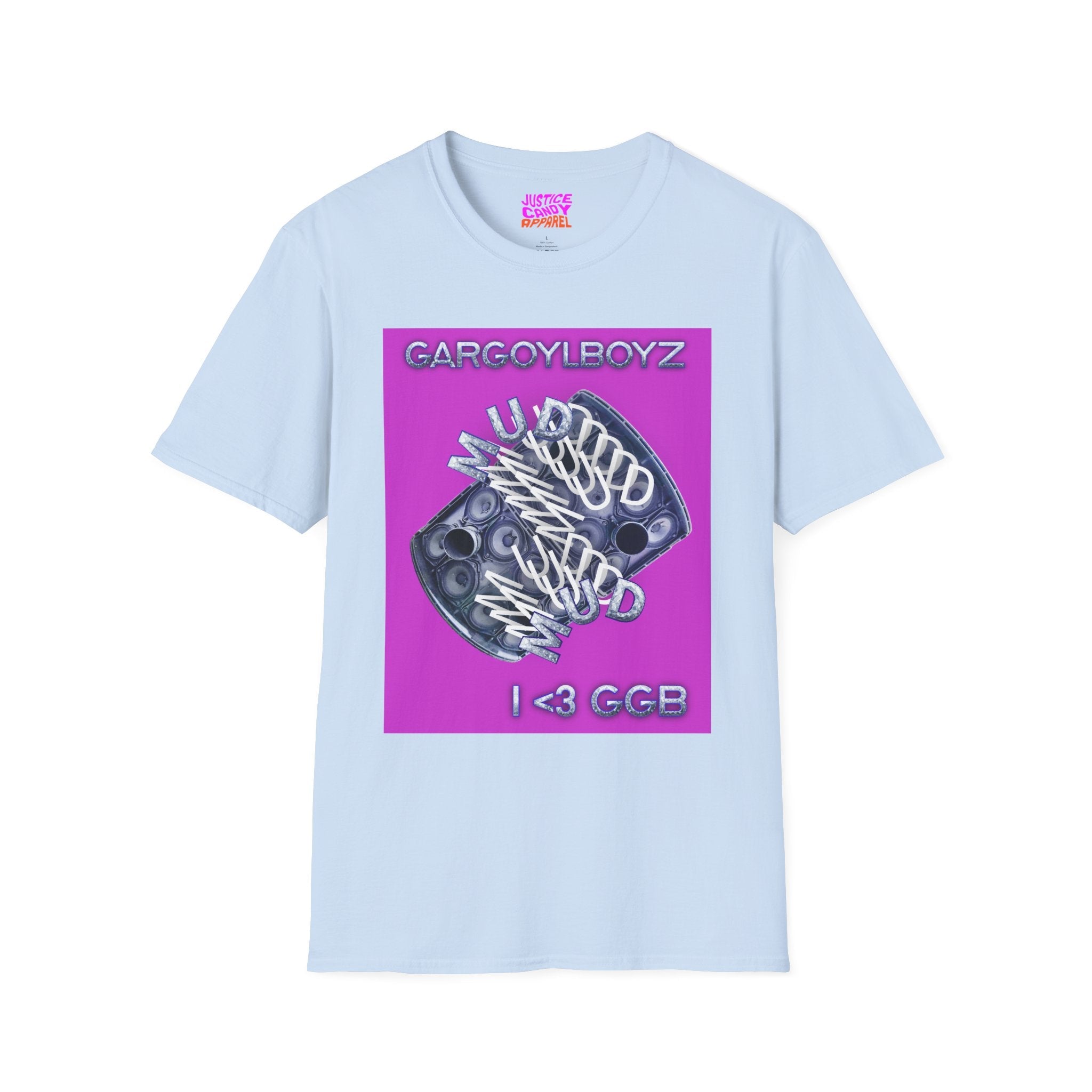 Gargoylboyz 'mud' - Vibrant Magenta Graphic Tee - Sydney Trap Collective - Justice Candy Apparel