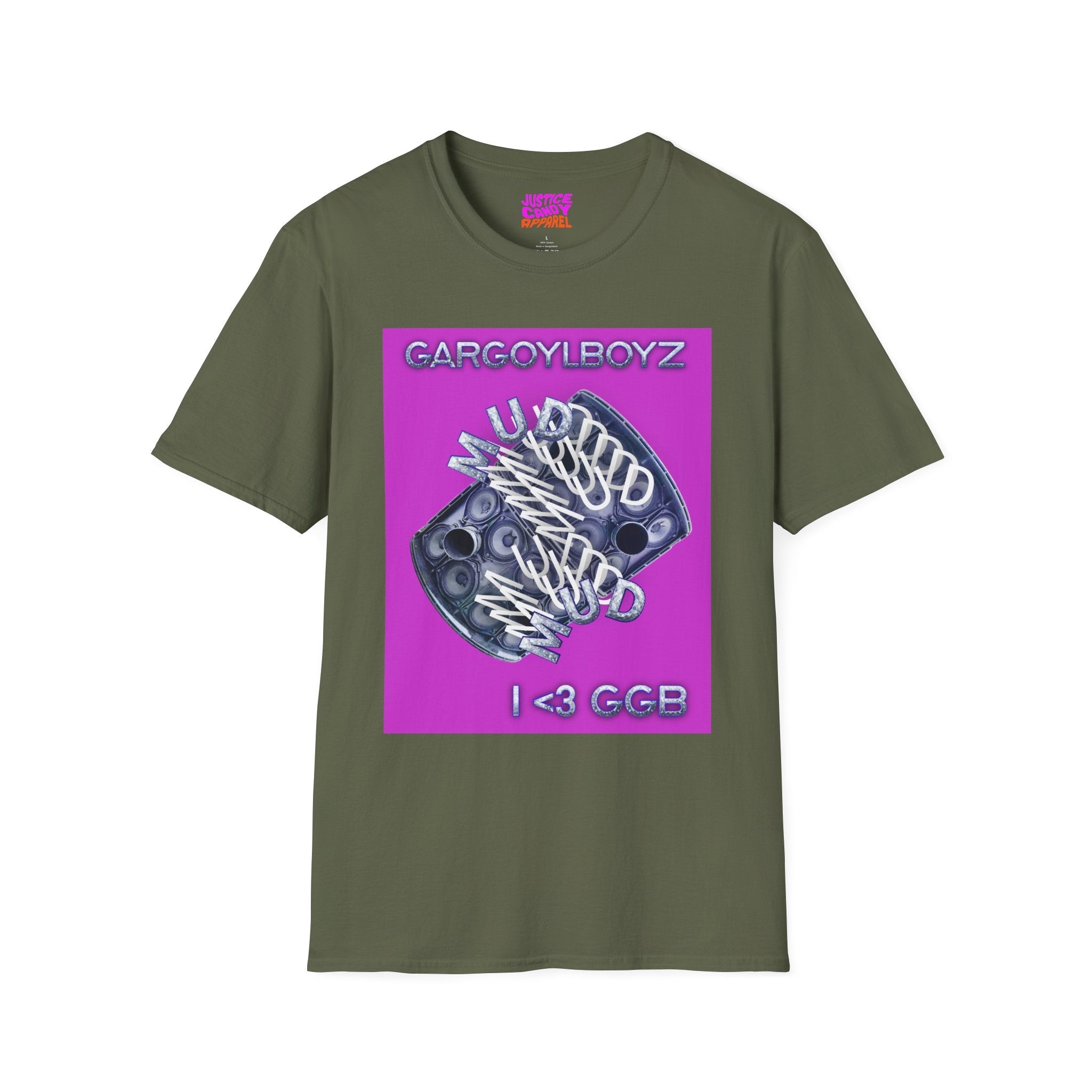 Gargoylboyz 'mud' - Vibrant Magenta Graphic Tee - Sydney Trap Collective - Justice Candy Apparel