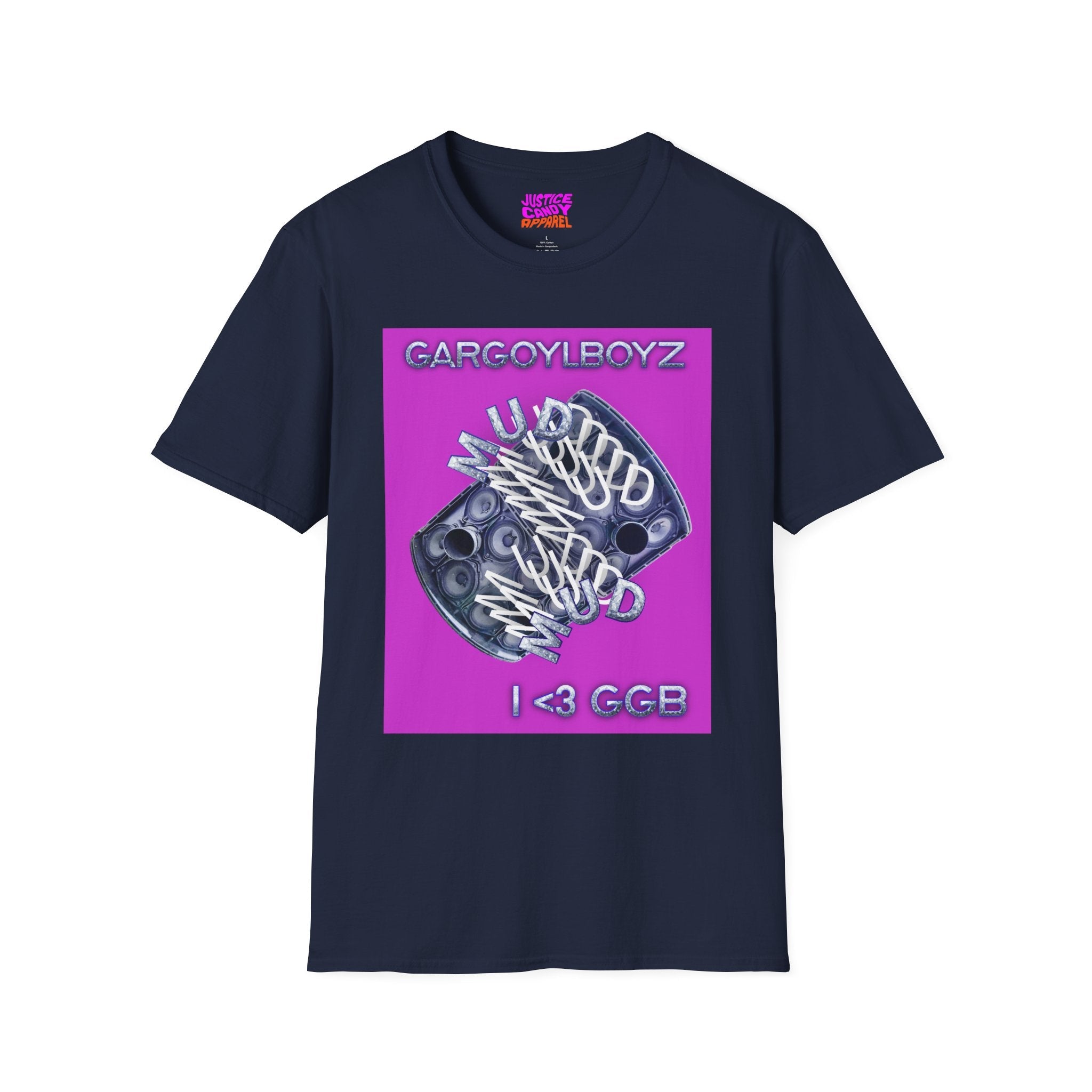 Gargoylboyz 'mud' - Vibrant Magenta Graphic Tee - Sydney Trap Collective - Justice Candy Apparel