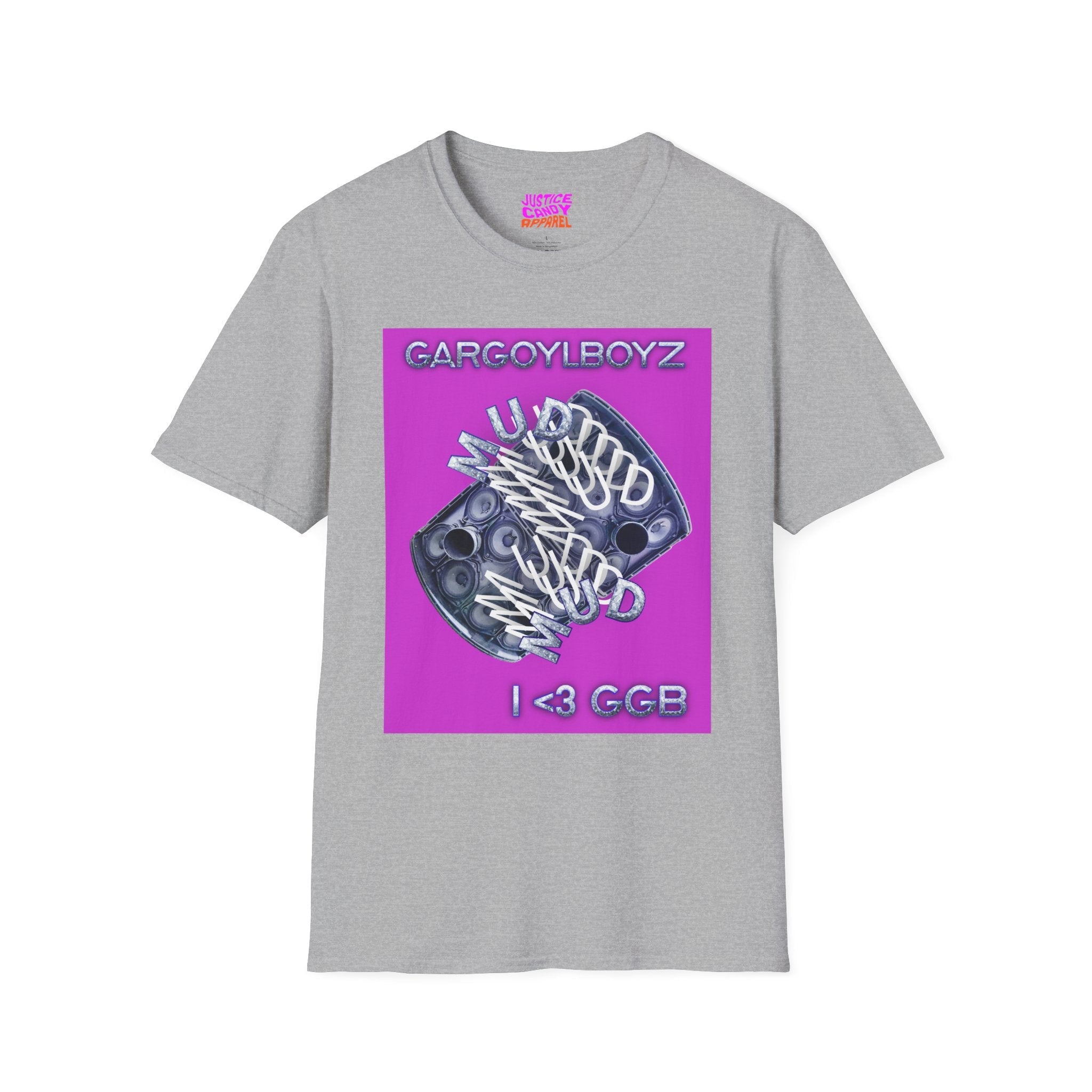 Gargoylboyz 'mud' - Vibrant Magenta Graphic Tee - Sydney Trap Collective - Justice Candy Apparel