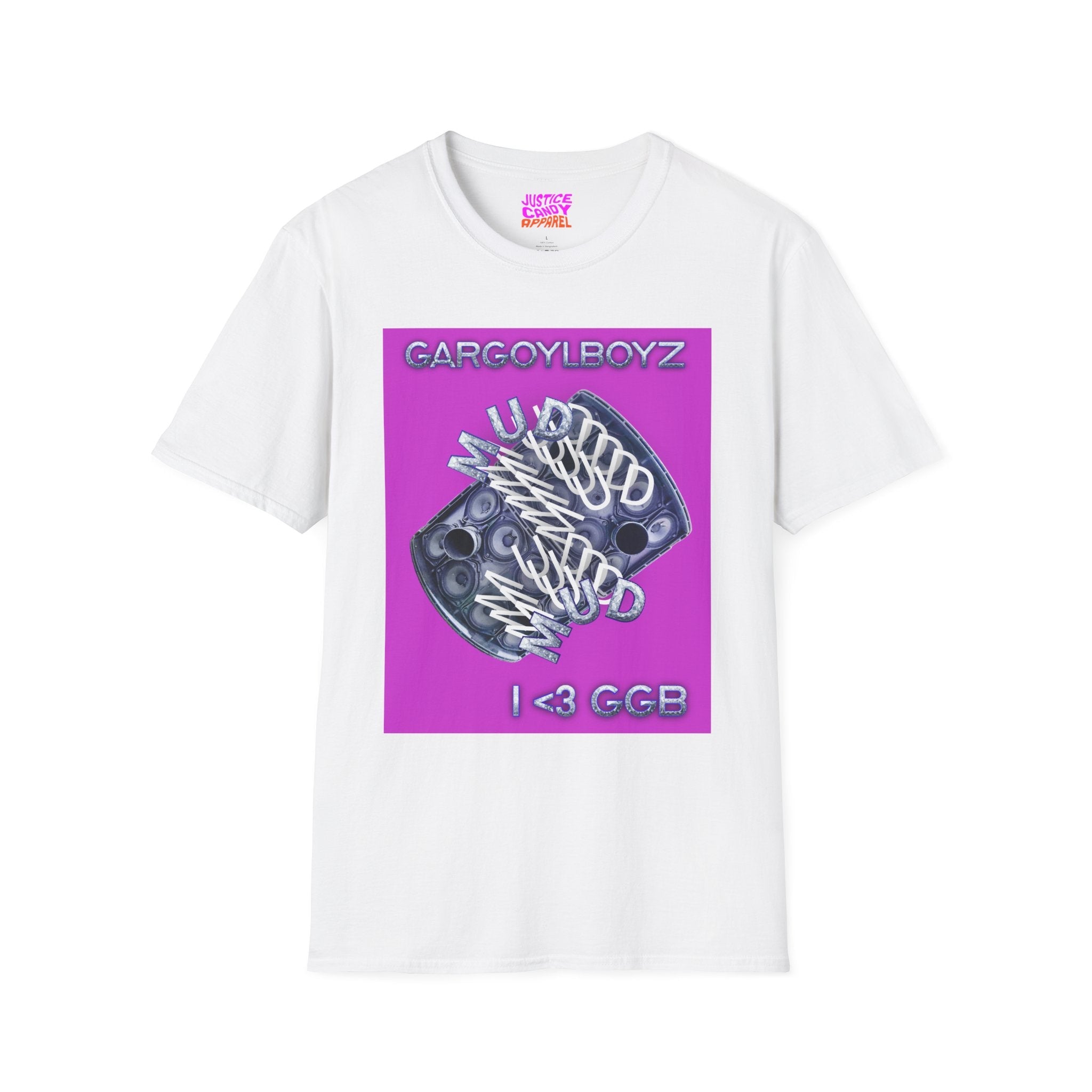 Gargoylboyz 'mud' - Vibrant Magenta Graphic Tee - Sydney Trap Collective - Justice Candy Apparel
