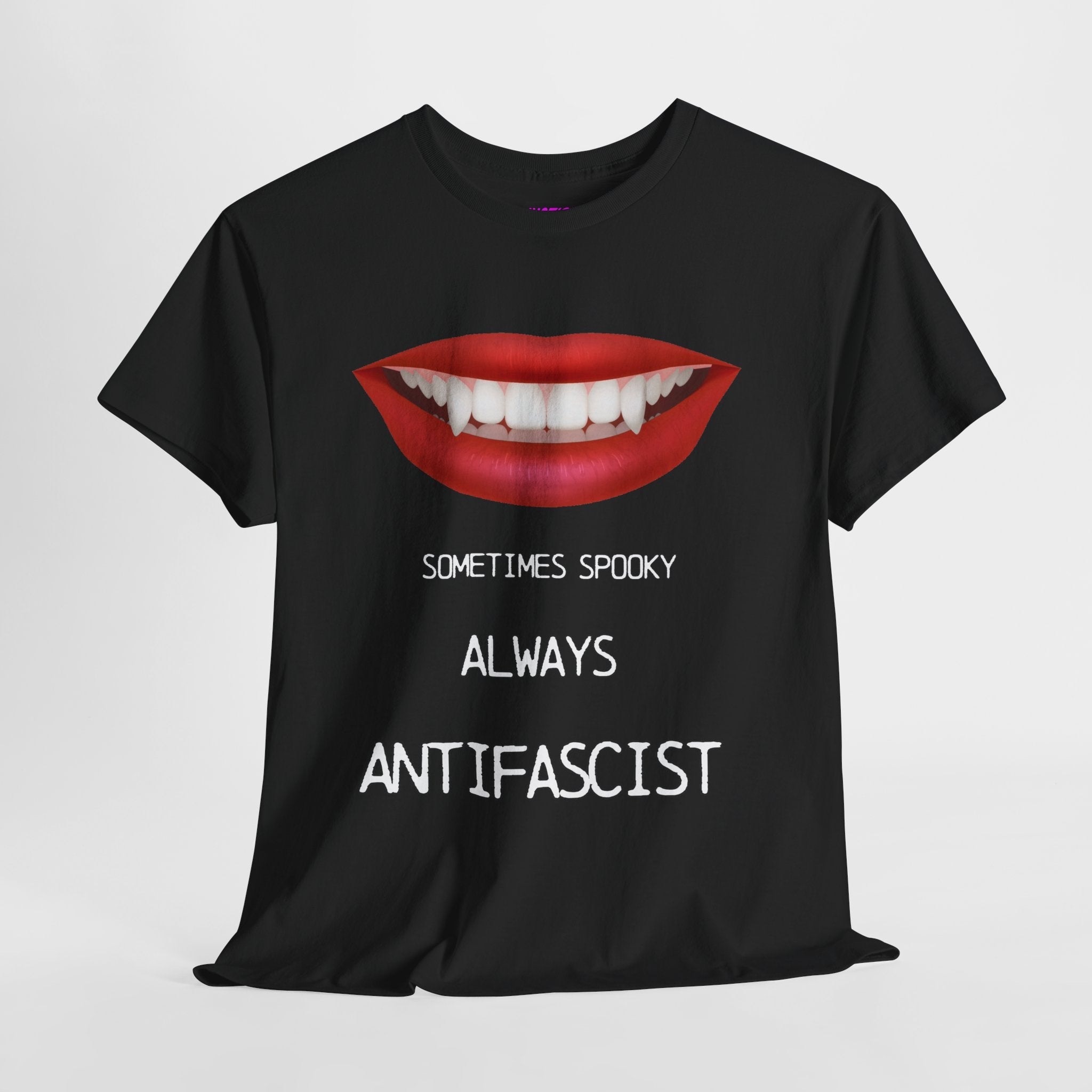 'Sometimes Spooky Always Antifascist T-Shirt' Halloween - Justice Candy Apparel
