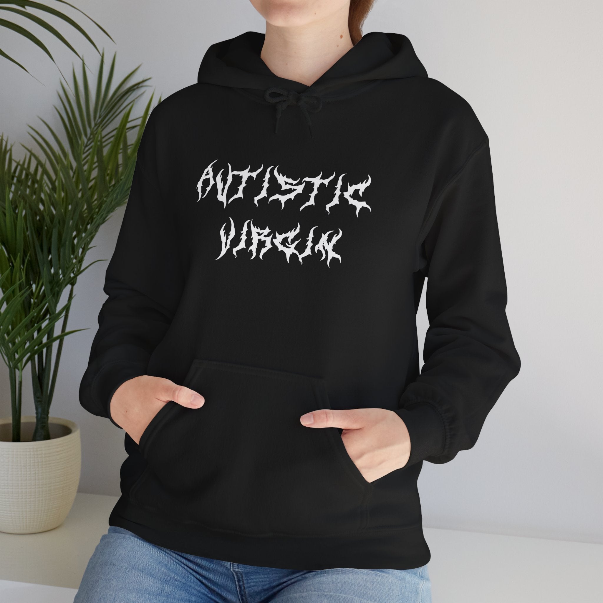 Autistic Virgin - Hooded Sweatshirt - Justice Candy Apparel