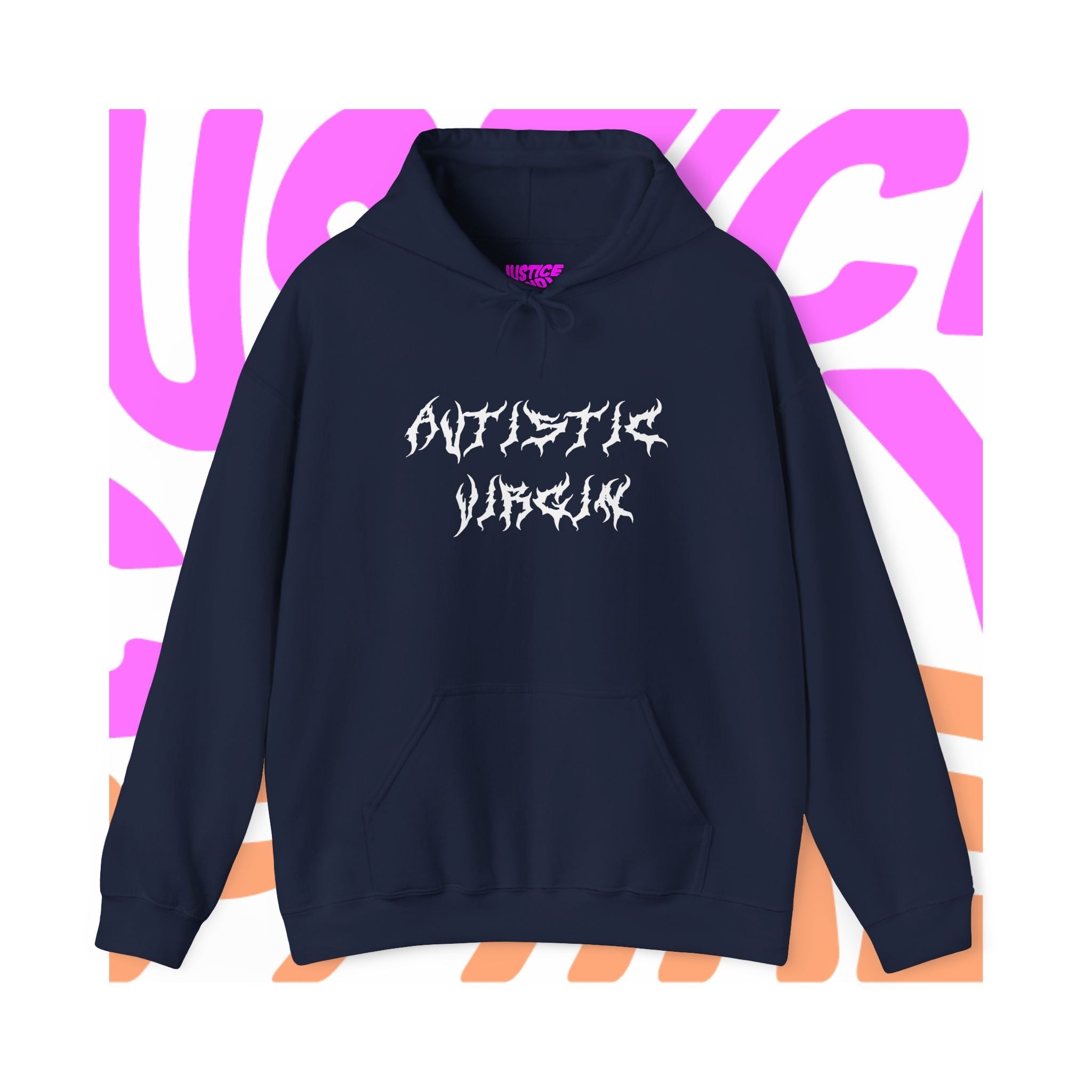 Autistic Virgin - Hooded Sweatshirt - Justice Candy Apparel