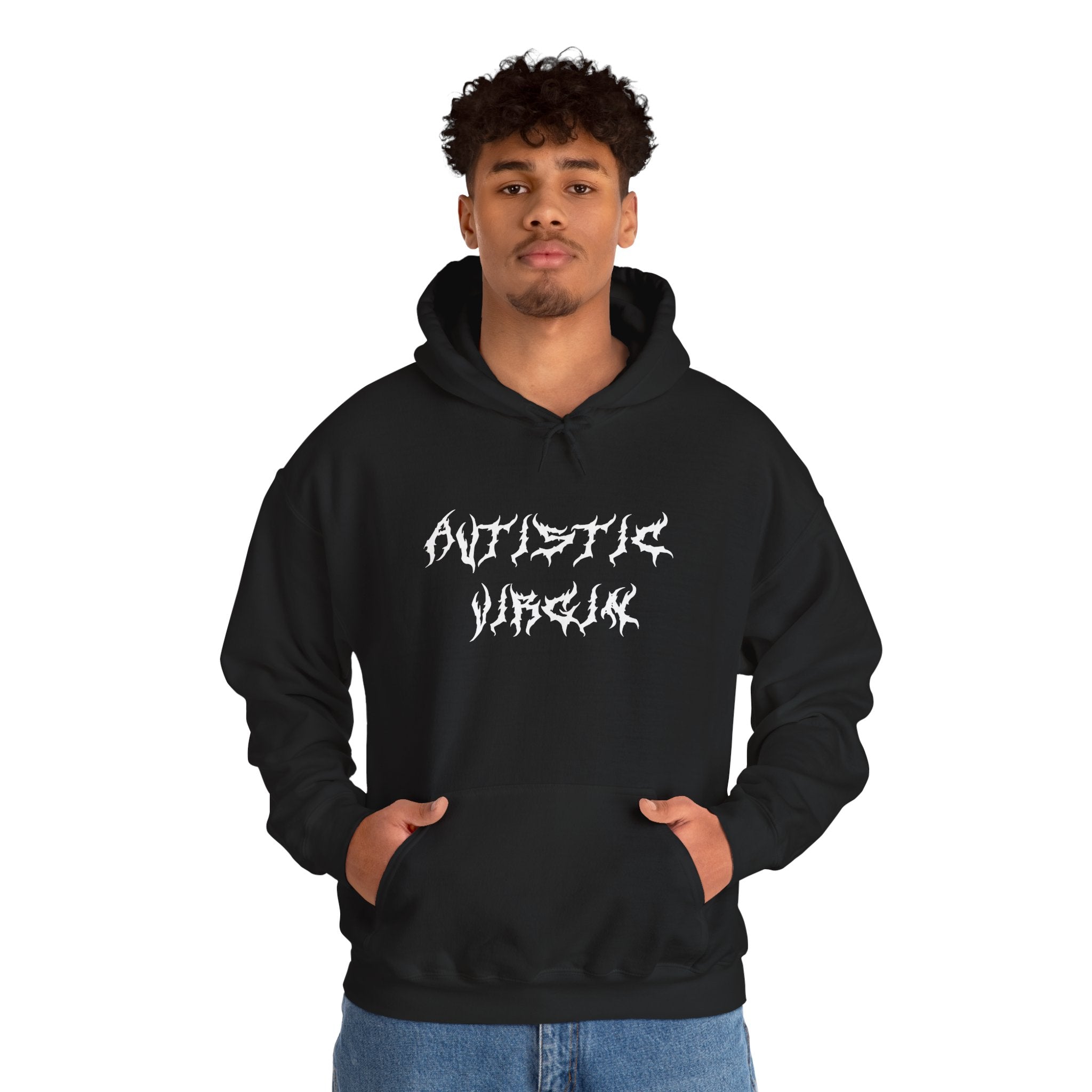 Autistic Virgin - Hooded Sweatshirt - Justice Candy Apparel