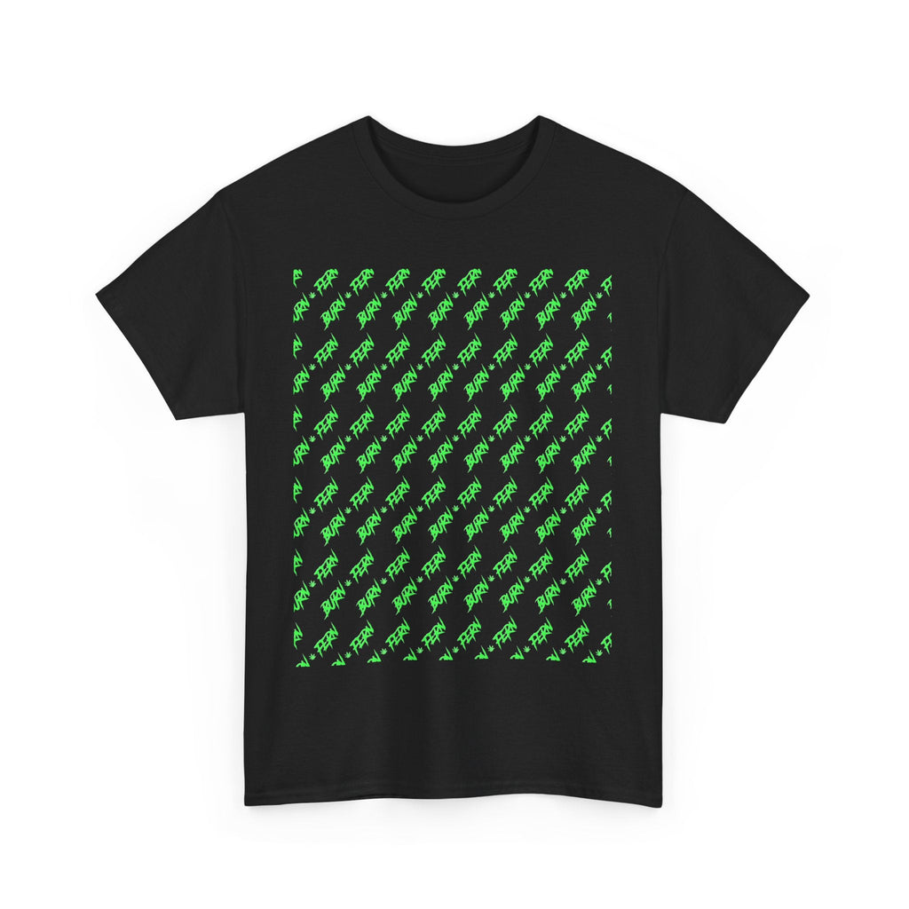 "BURN • FERN" Patterned T-Shirt 420 Streetwear - Justice Candy Apparel