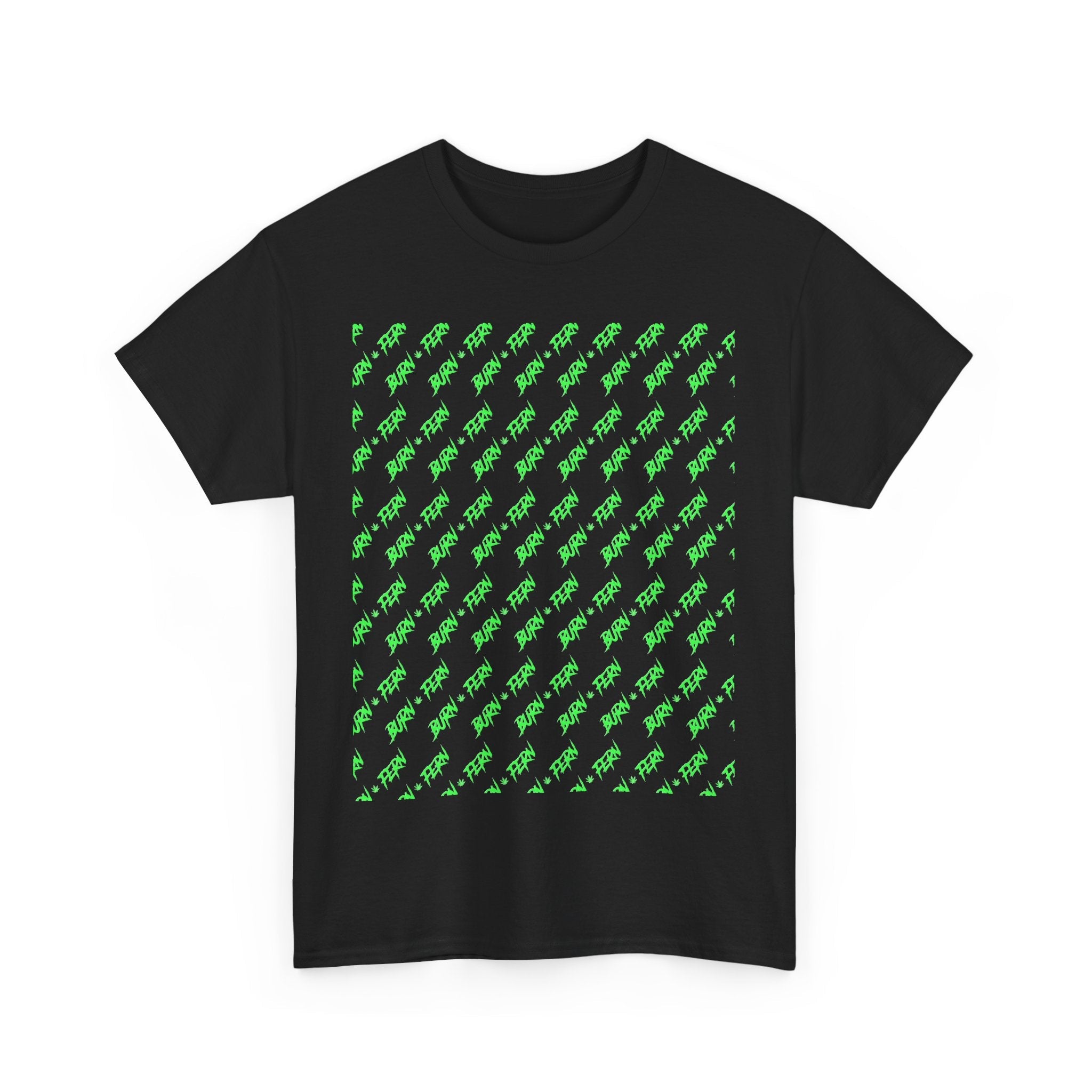 "BURN • FERN" Patterned T-Shirt 420 Streetwear - Justice Candy Apparel