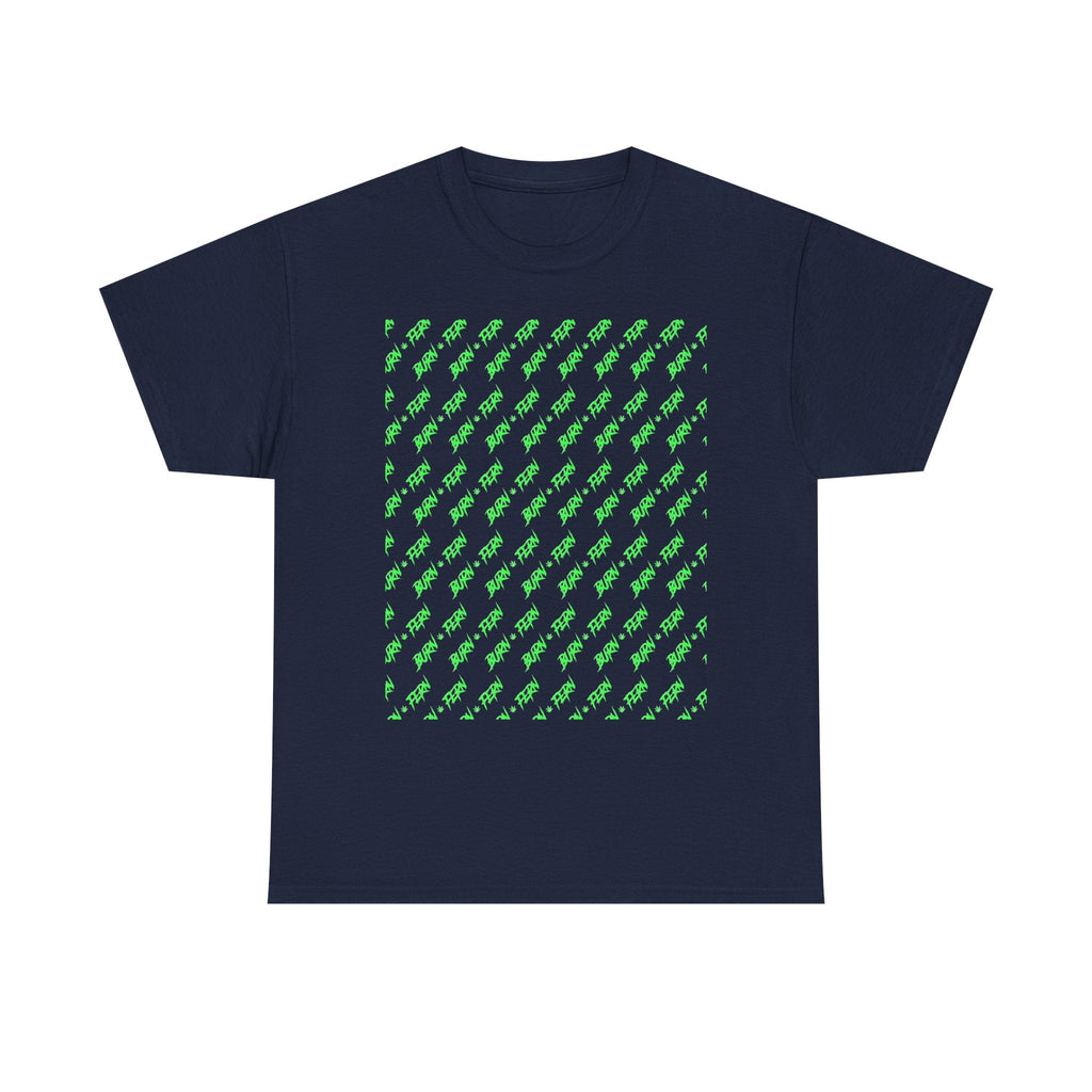 "BURN • FERN" Patterned T-Shirt 420 Streetwear - Justice Candy Apparel