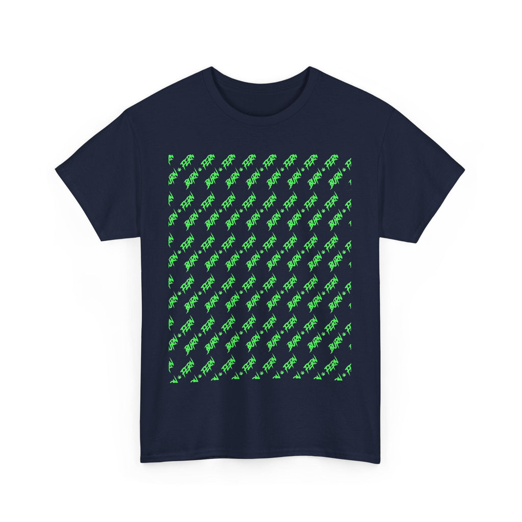 "BURN • FERN" Patterned T-Shirt 420 Streetwear - Justice Candy Apparel