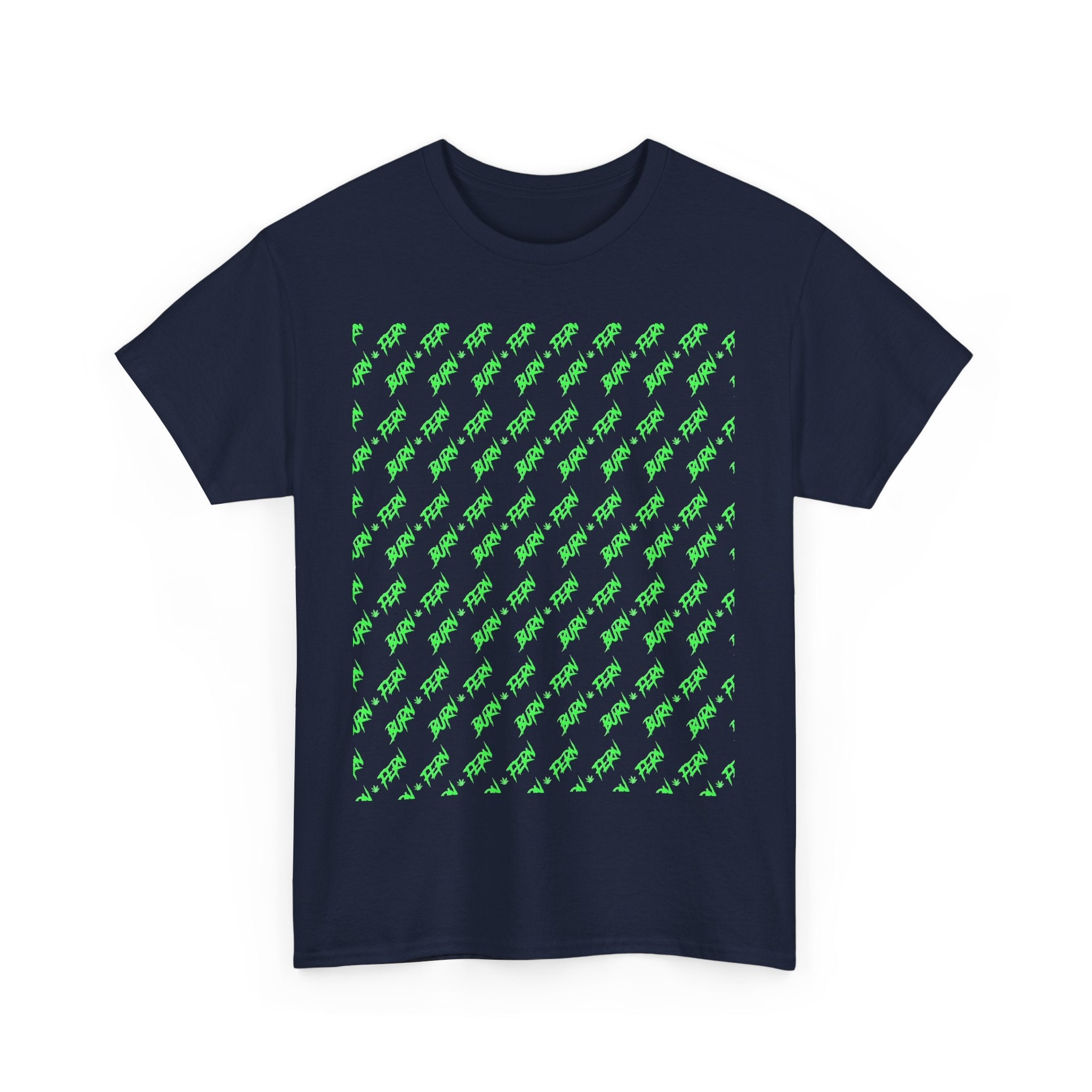 "BURN • FERN" Patterned T-Shirt 420 Streetwear - Justice Candy Apparel