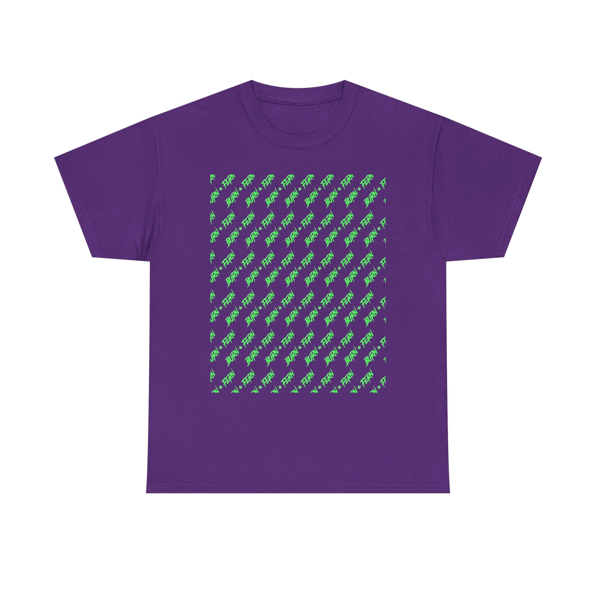 "BURN • FERN" Patterned T-Shirt 420 Streetwear - Justice Candy Apparel