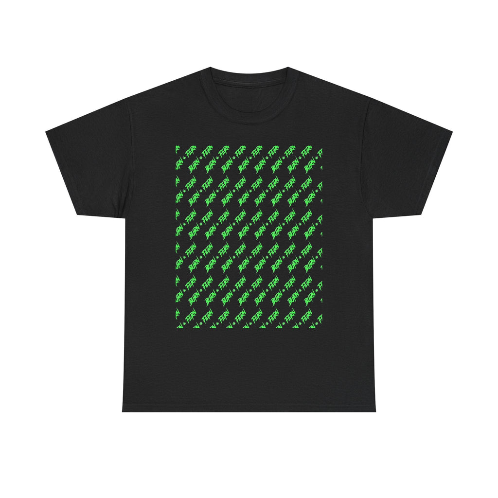 "BURN • FERN" Patterned T-Shirt 420 Streetwear - Justice Candy Apparel
