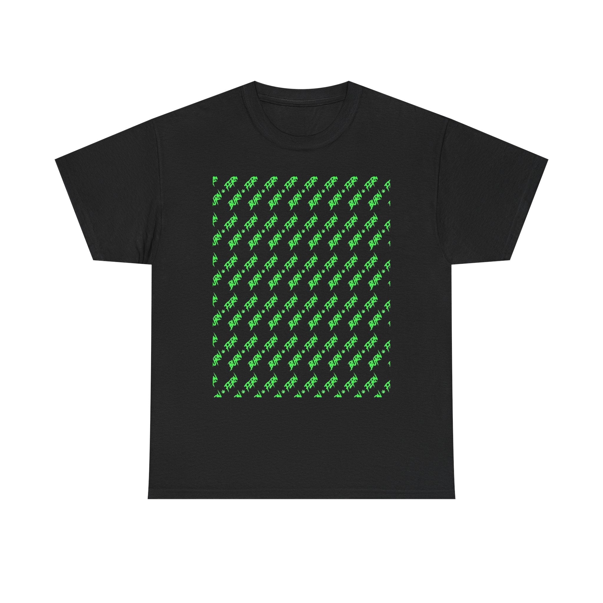 "BURN • FERN" Patterned T-Shirt 420 Streetwear - Justice Candy Apparel