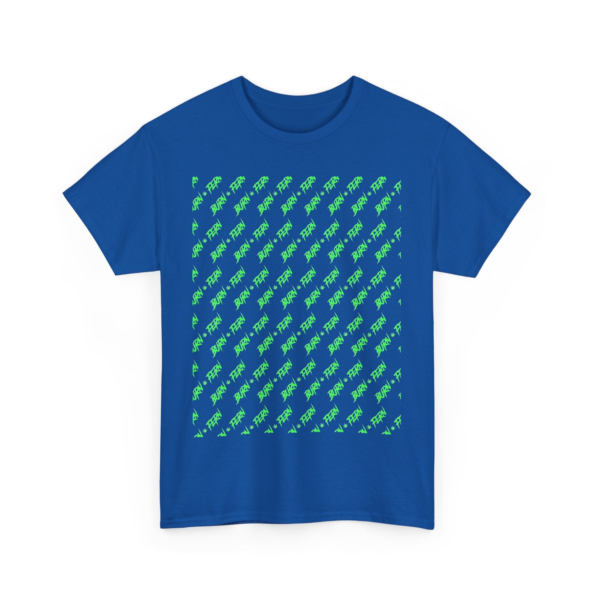 "BURN • FERN" Patterned T-Shirt 420 Streetwear - Justice Candy Apparel
