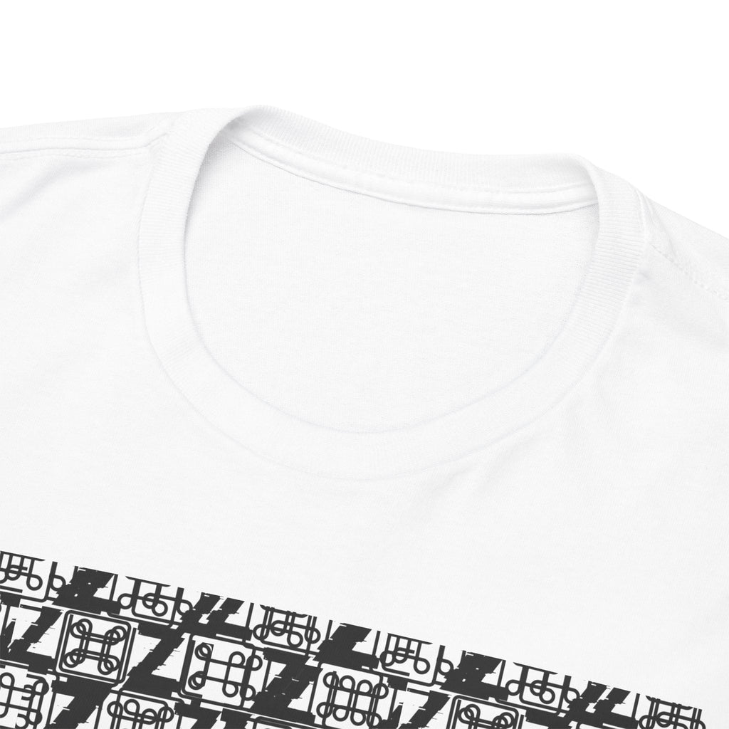 Command Z Pattern 'UN DO' Graphic T-Shirt — Monochrome Repeat Logo Tee - Justice Candy Apparel
