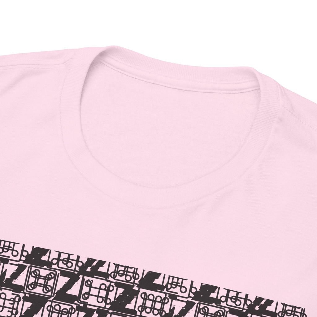 Command Z Pattern 'UN DO' Graphic T-Shirt — Monochrome Repeat Logo Tee - Justice Candy Apparel