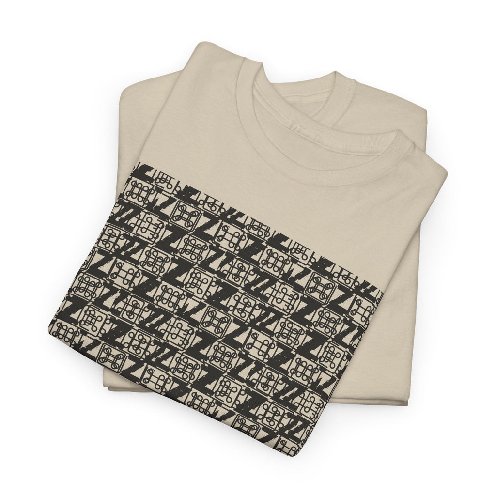 Command Z Pattern 'UN DO' Graphic T-Shirt — Monochrome Repeat Logo Tee - Justice Candy Apparel