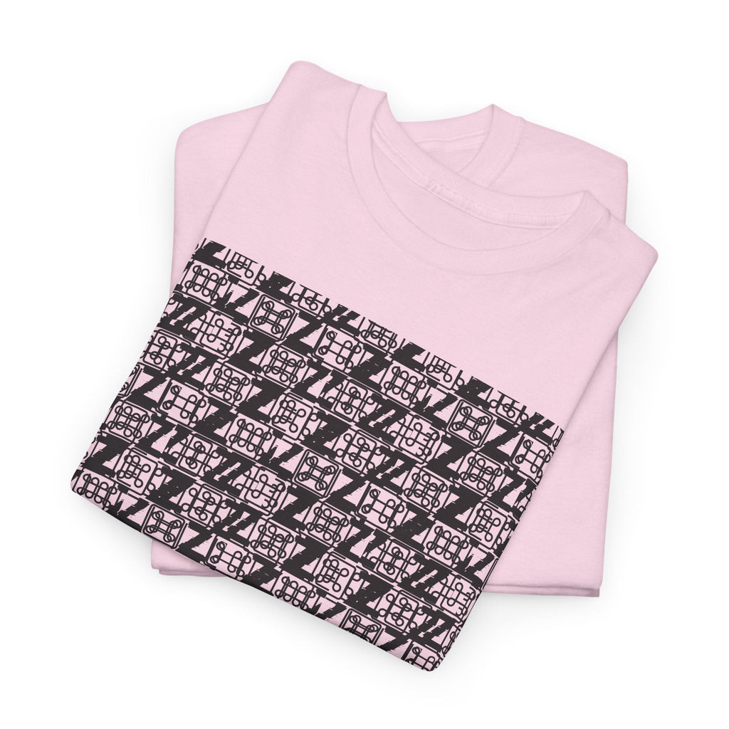 Command Z Pattern 'UN DO' Graphic T-Shirt — Monochrome Repeat Logo Tee - Justice Candy Apparel